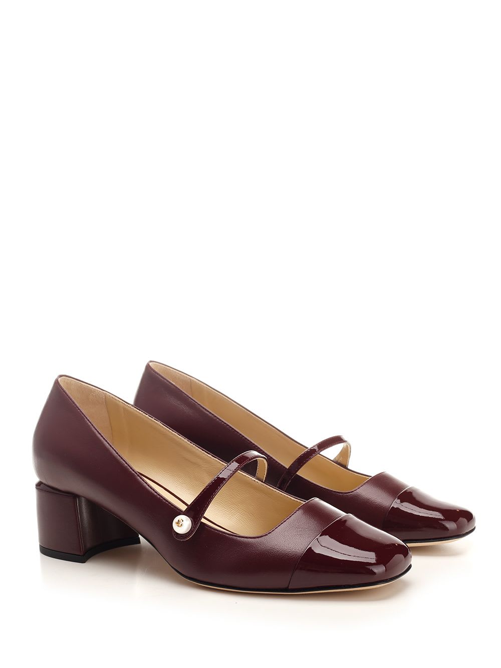 Shop Jimmy Choo Decolleté Elisa In Bordeaux