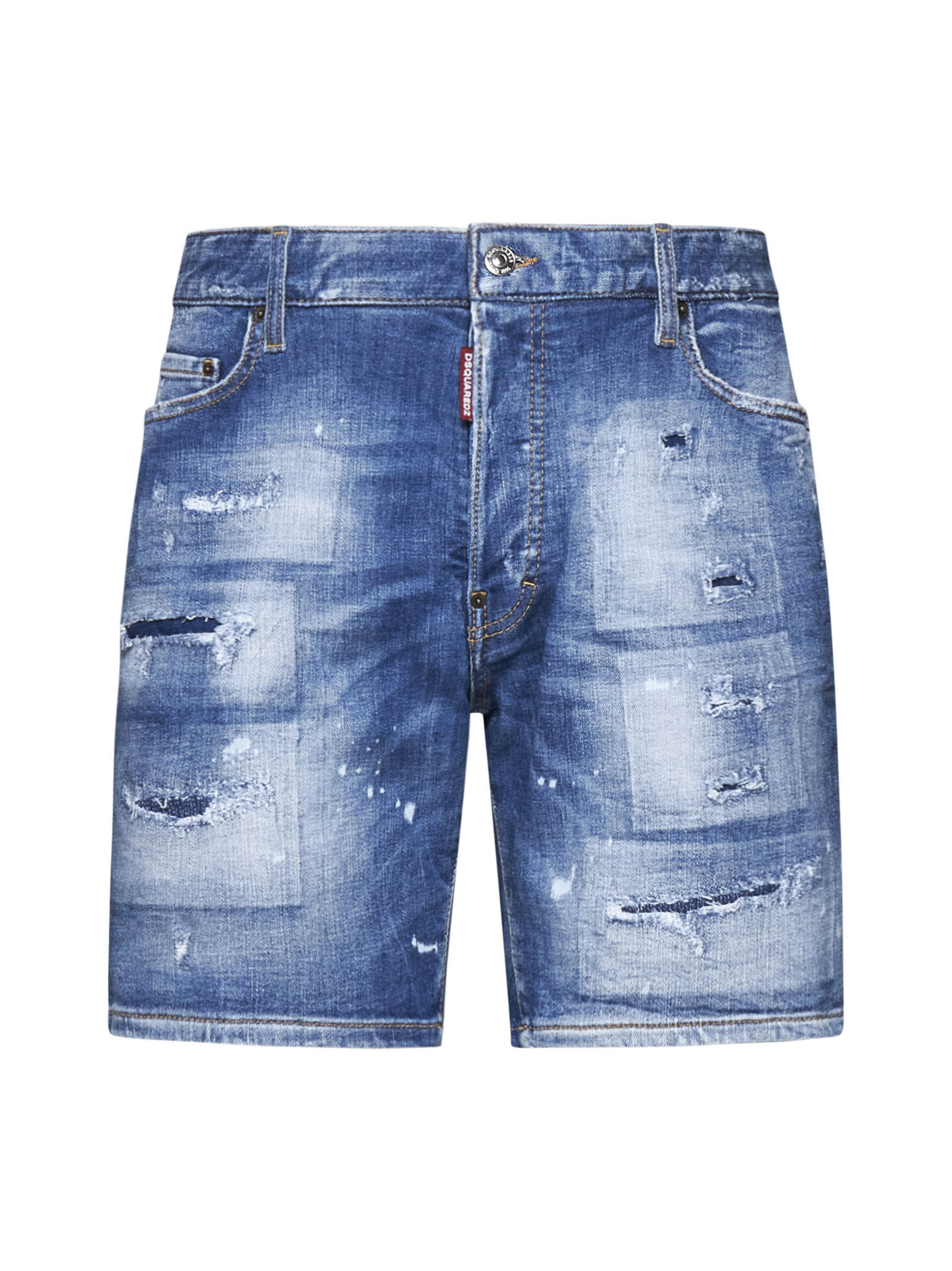 Shop Dsquared2 Shorts In Blue