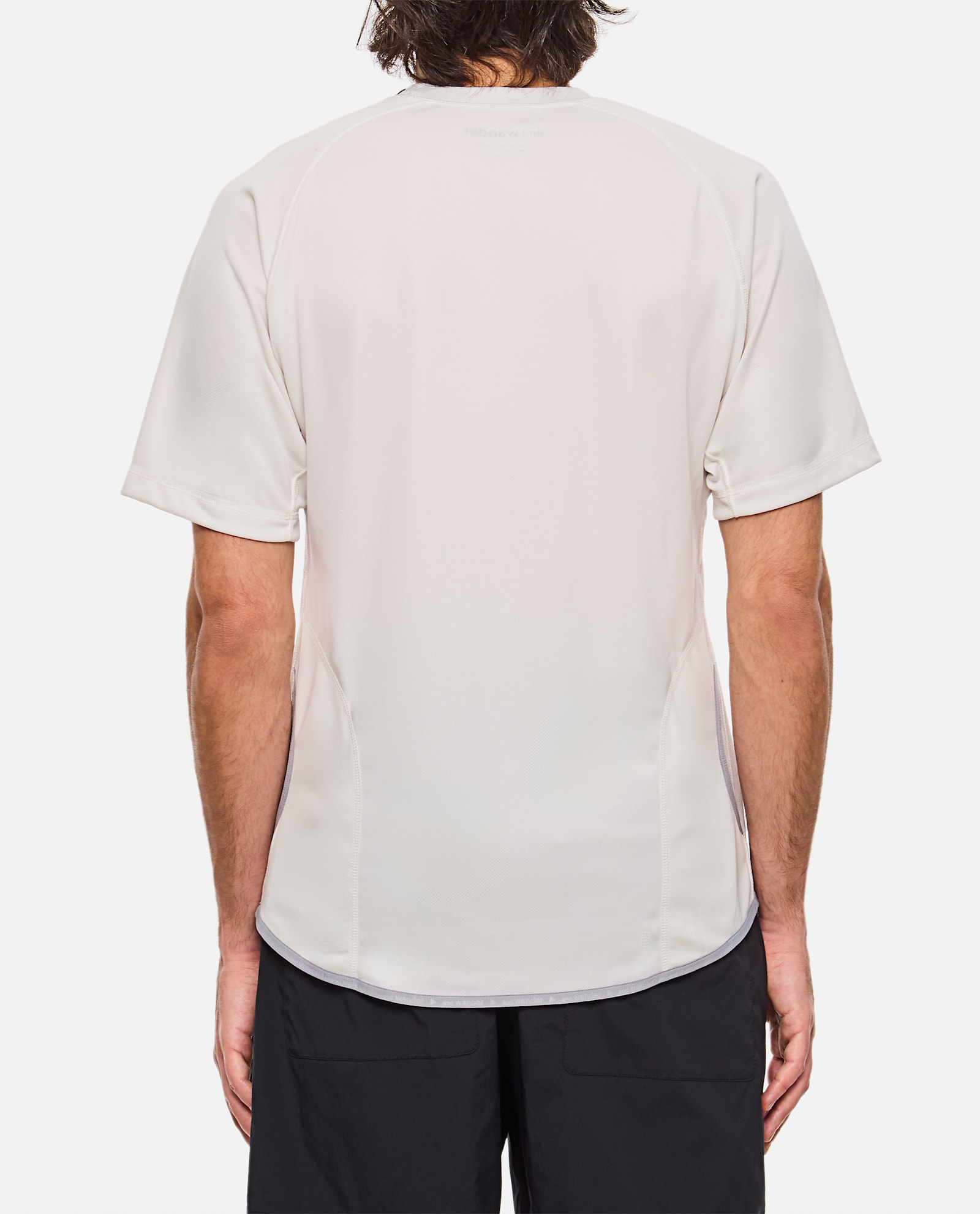 And Wander Logo Printed Crewneck T-shirt In White