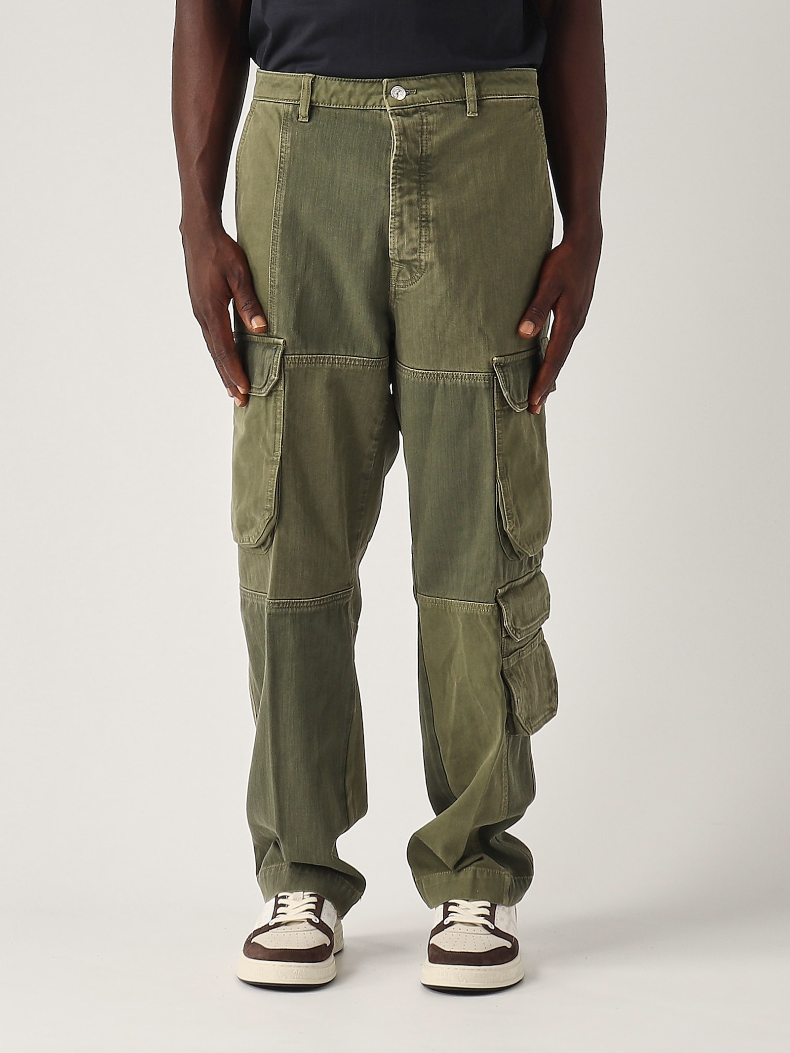 Nine In The Morning Pantalone Uomo Trousers In Green