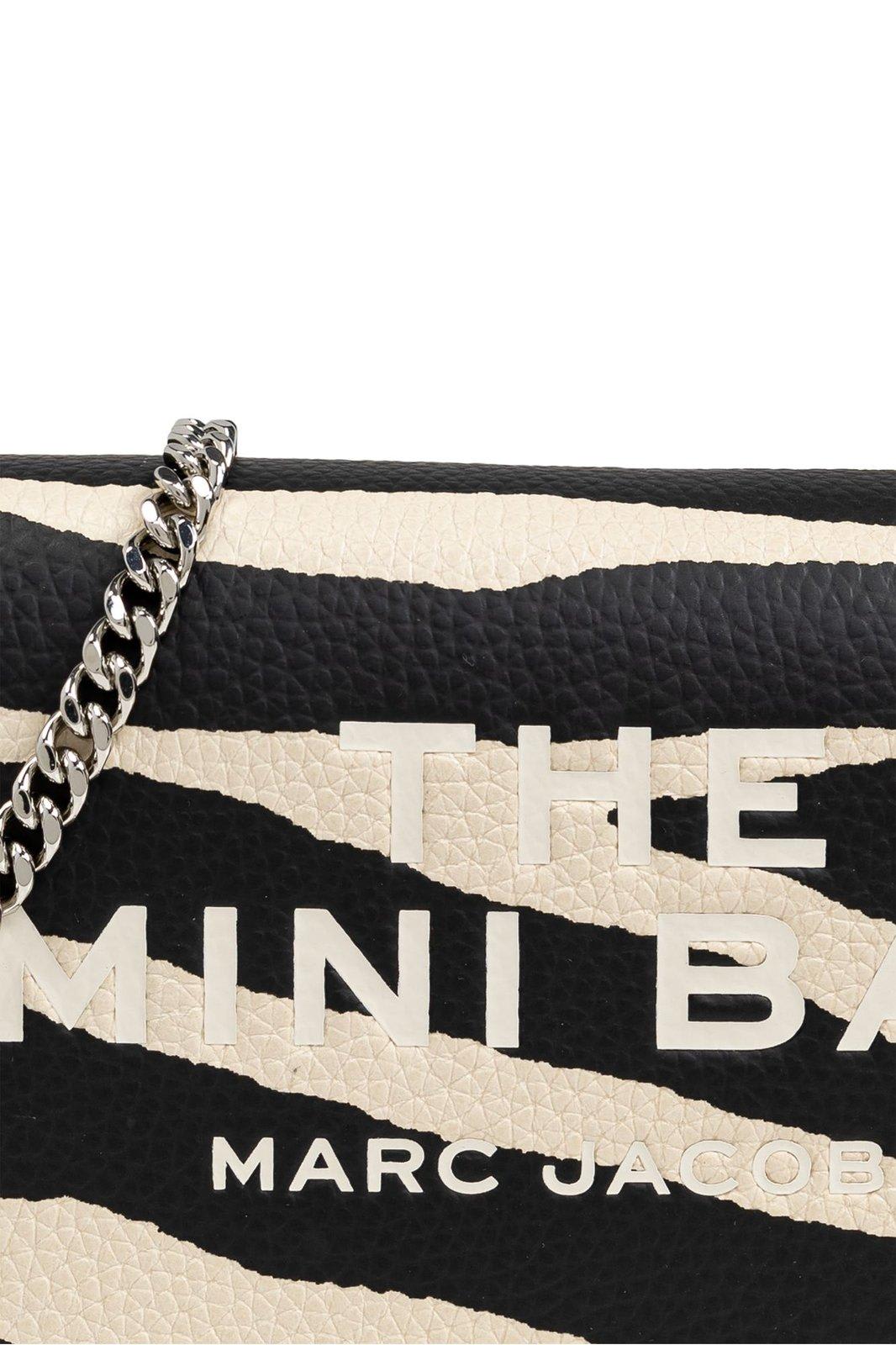 Shop Marc Jacobs The Zebra Printed Mini Crossbody Bag In Black