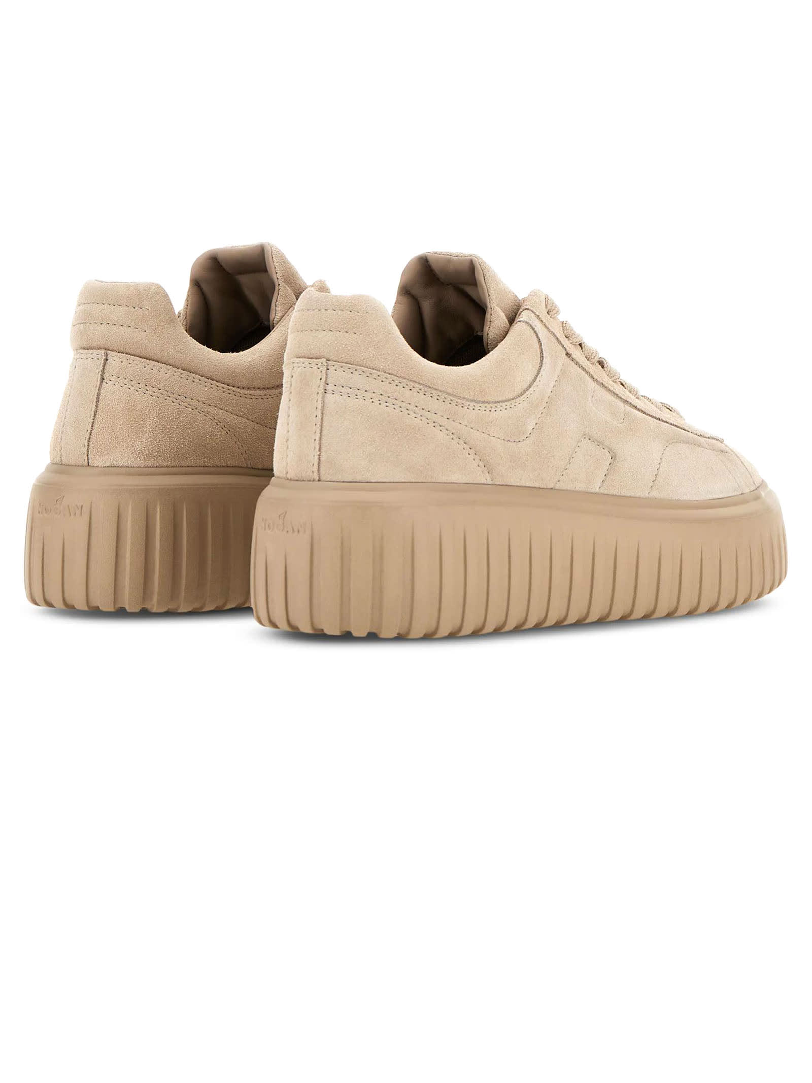 Shop Hogan Sneakers Beige In Pink