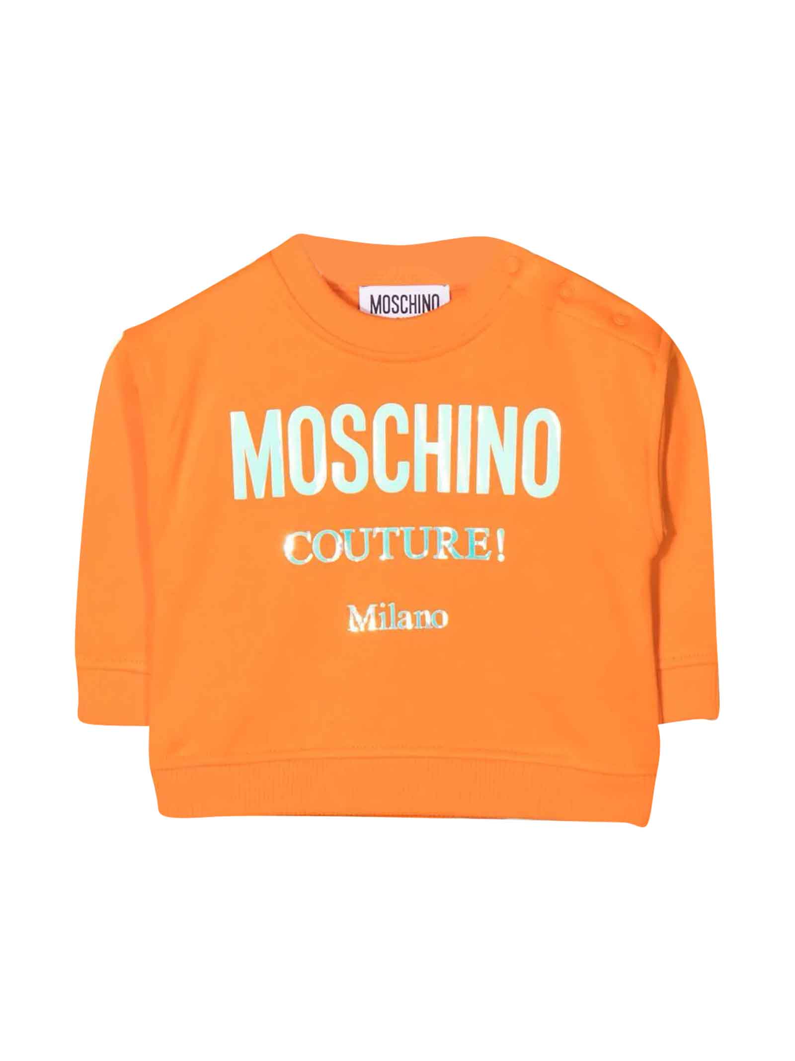 Moschino Orange Sweatshirt Baby Unisex