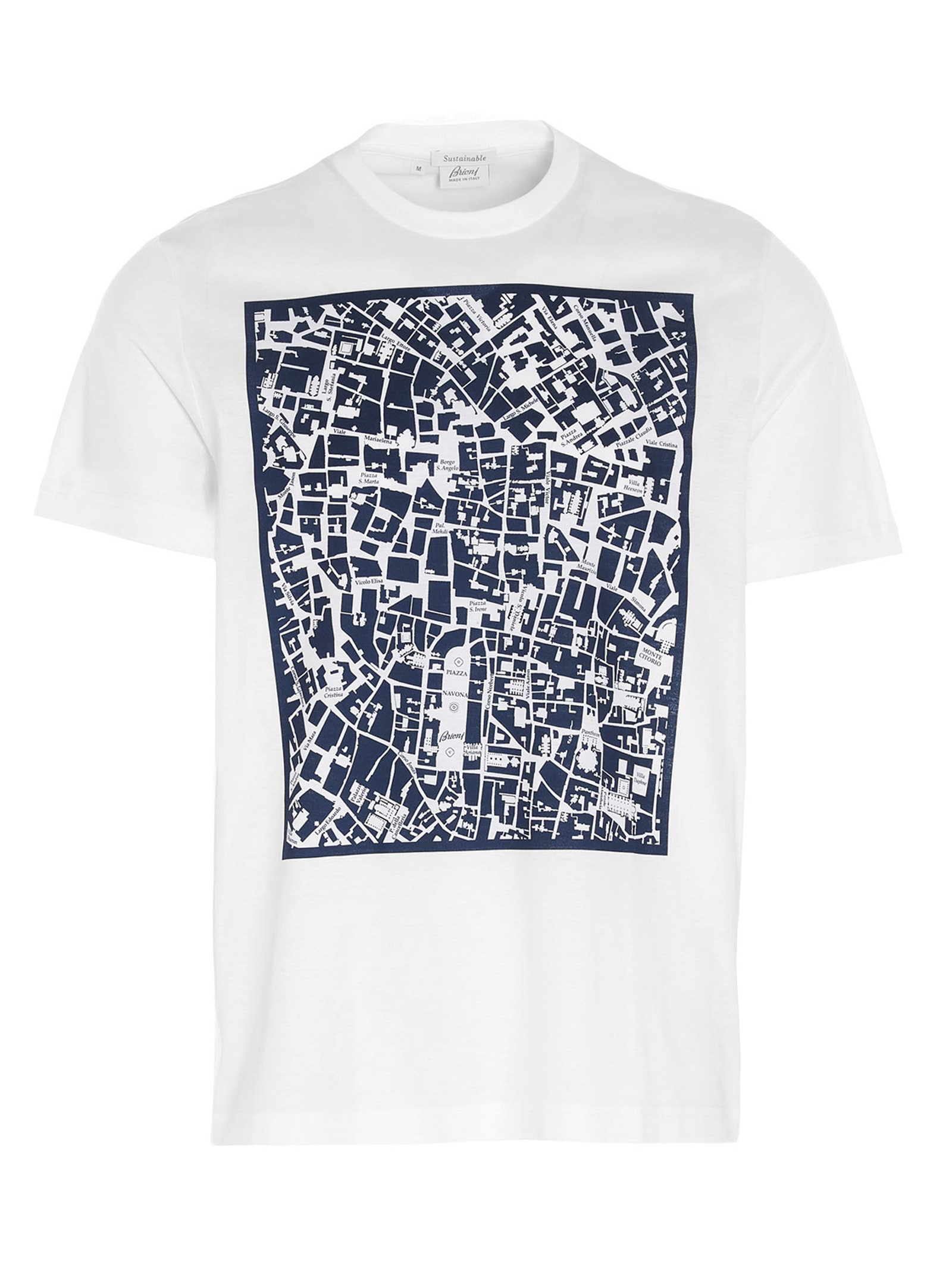 Brioni roman Street Map T-shirt