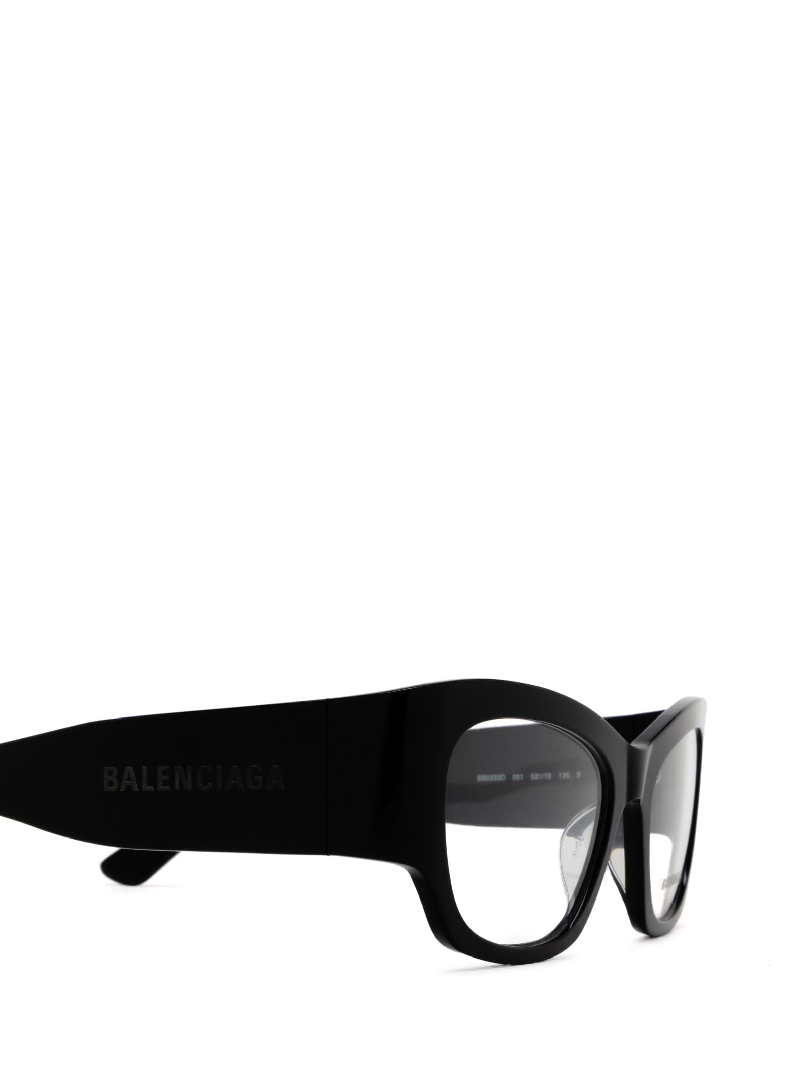 Shop Balenciaga Bb0333o Black Glasses