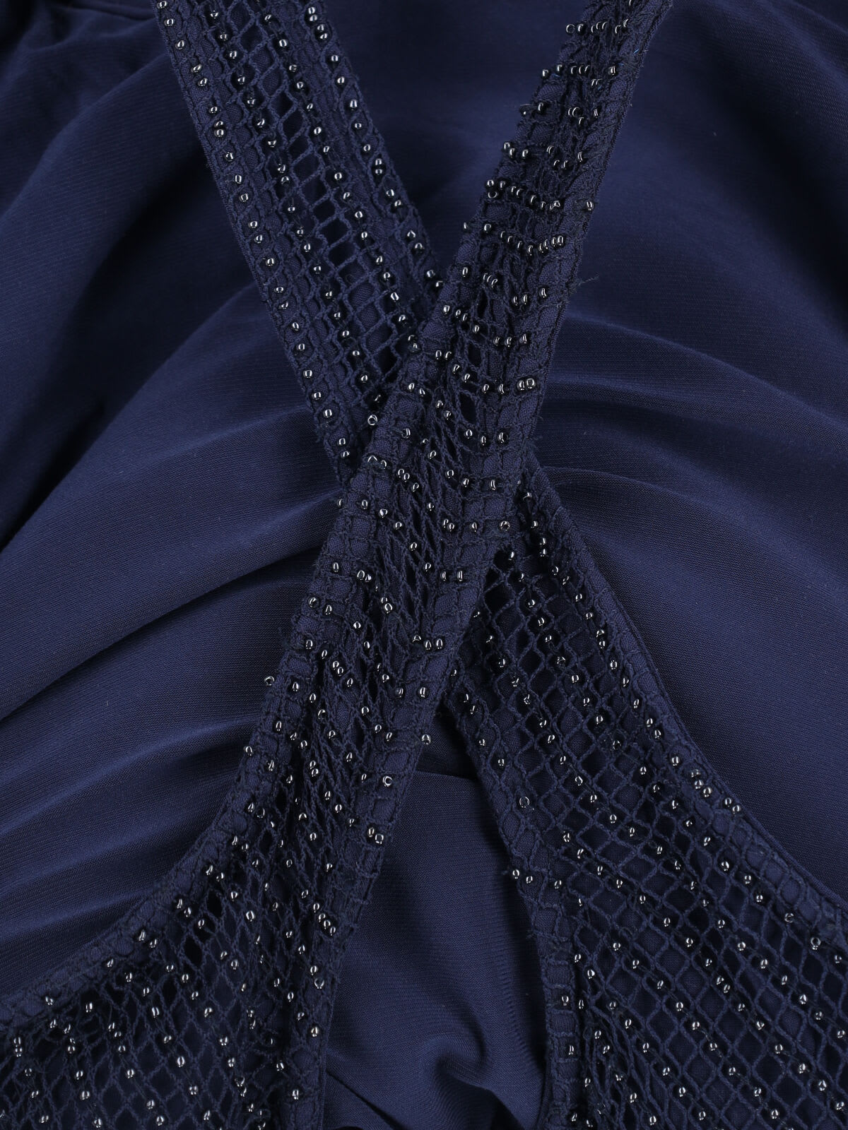 Shop Polo Ralph Lauren Zakaria Studs Maxi Dress In Blue