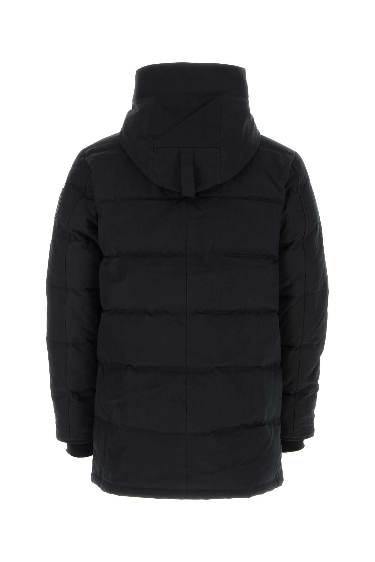 Shop Canada Goose Black Cotton Blend Carson Down Jacket