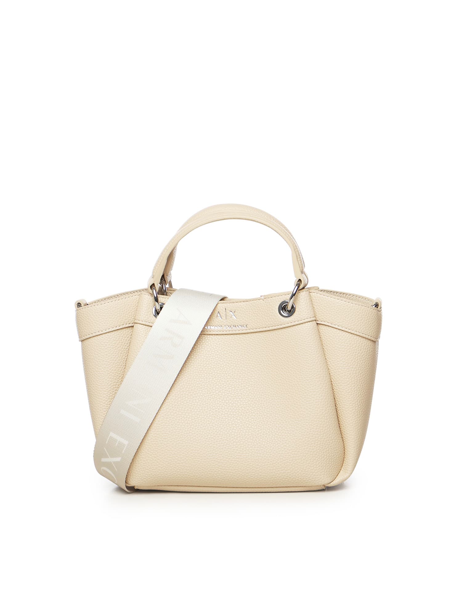 Armani Collezioni Wave S Handbag In Neutral