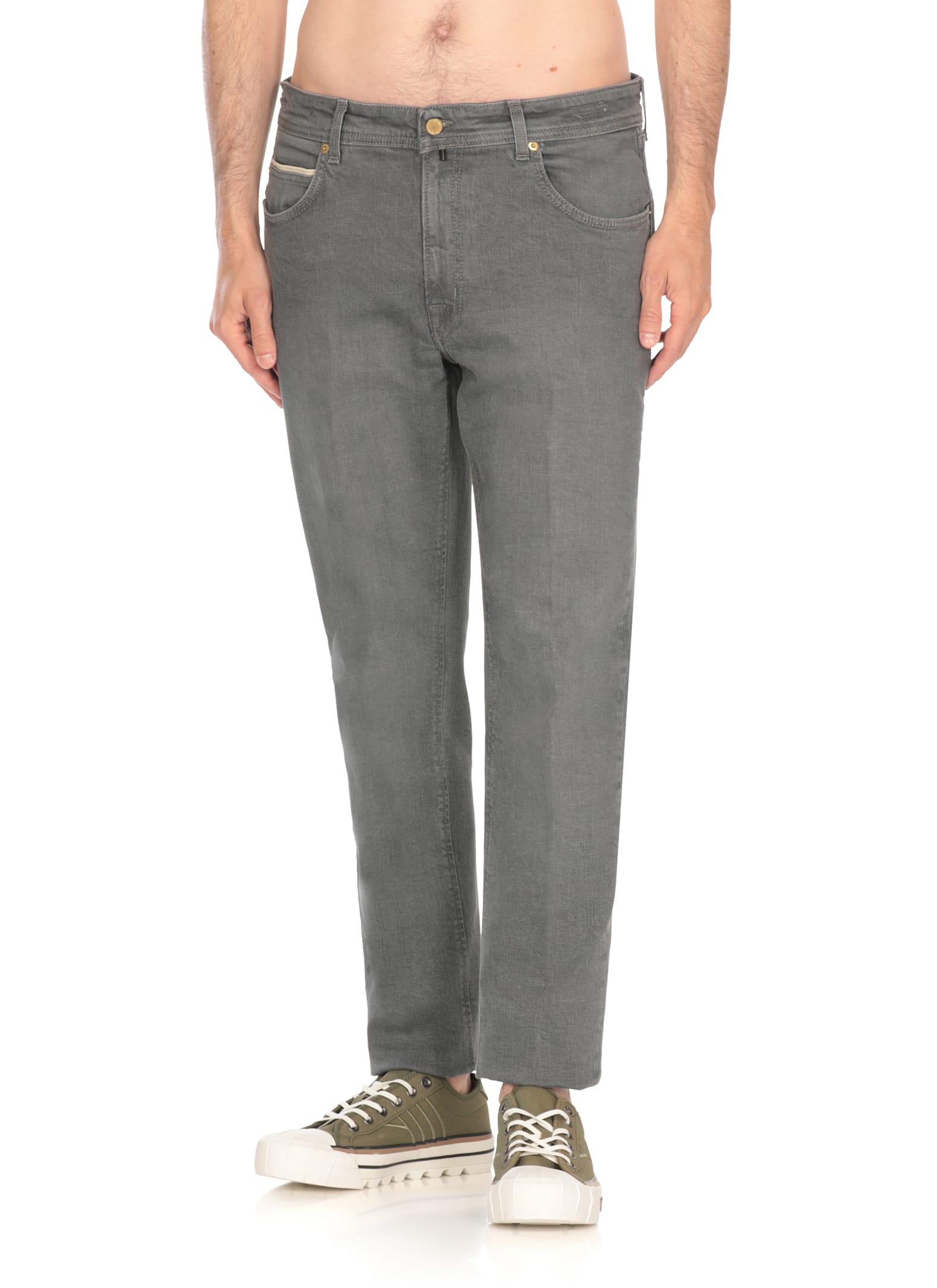 Briglia 1949 Ribot-c Jeans In Gray