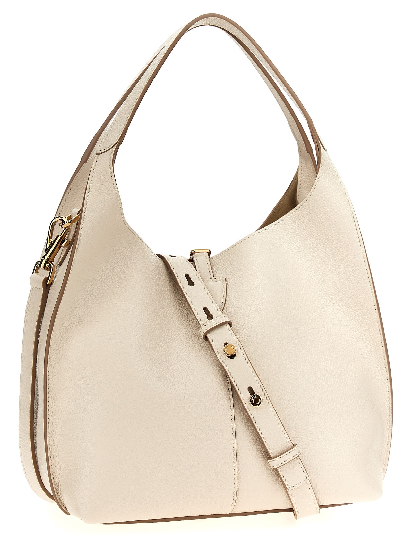 Tod's T Timeless Small Shoulder Bag In White