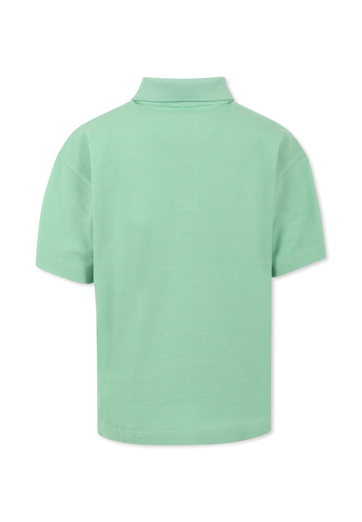 LACOSTE GREEN POLO SHIRT FOR KIDS WITH CROCODILE