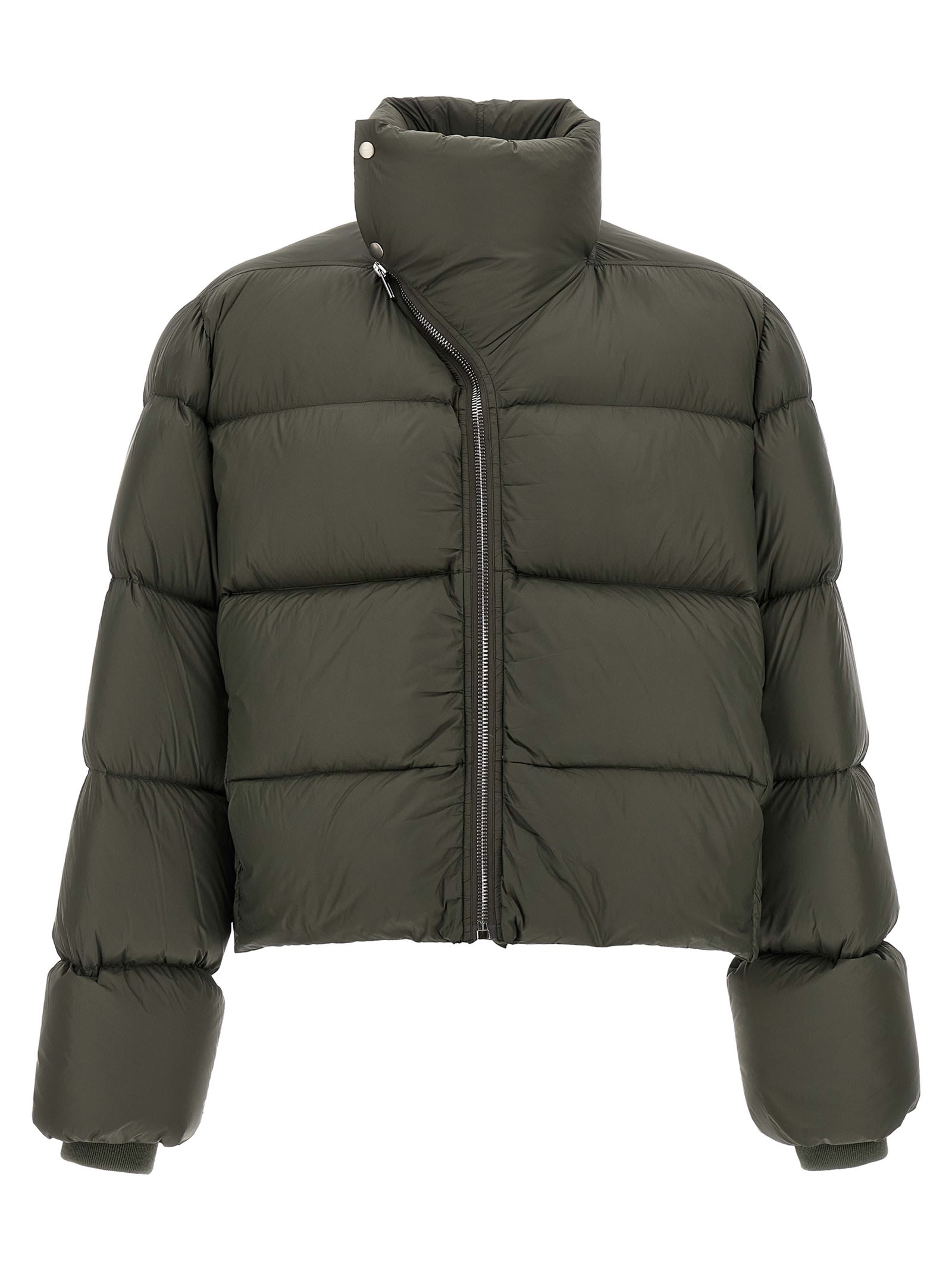 Rick Owens Turtle Puffer Jackets Gray In Green