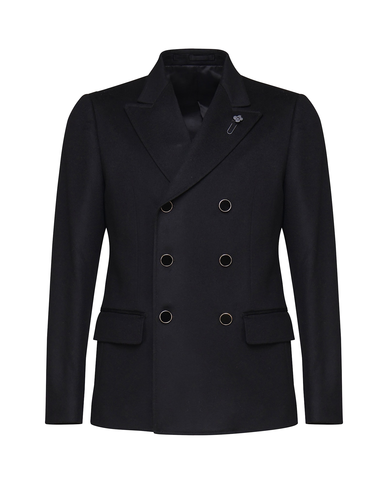 Shop Lardini Attitude Virgin Wool Jacket In Black