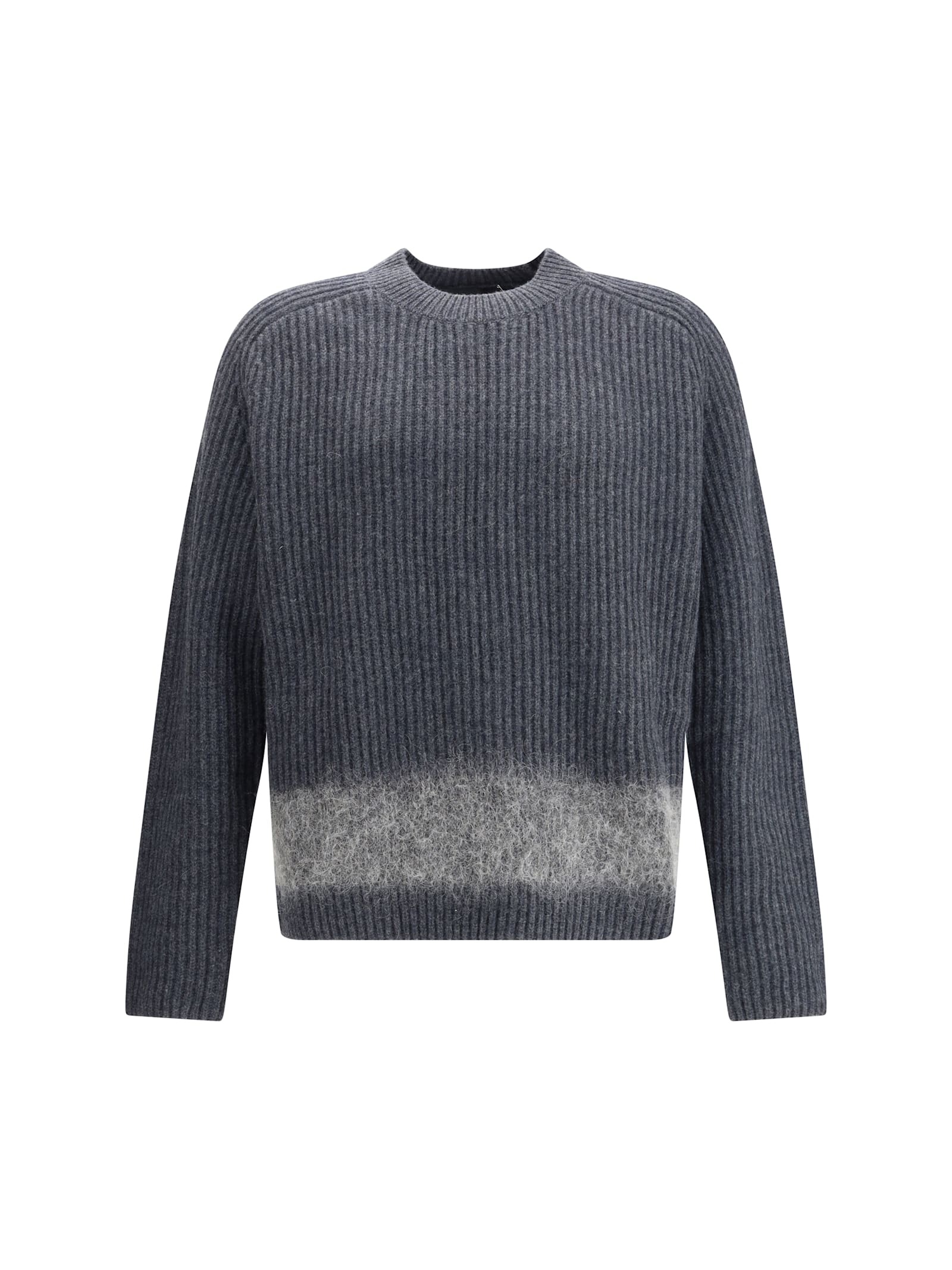 Dsquared2 Men Ribbed Wool Sweater In Blue