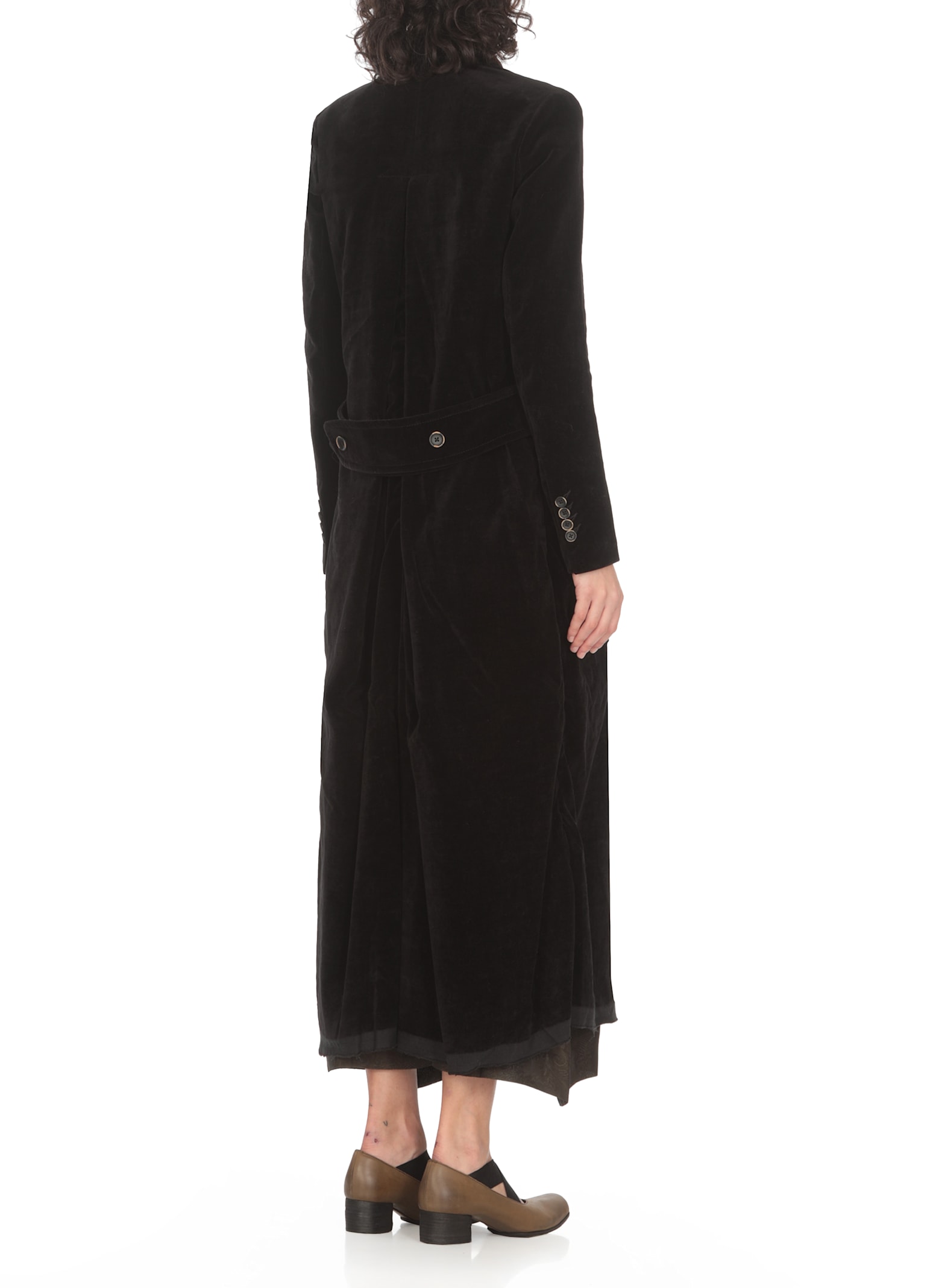 Uma Wang Cigna Coat In Black