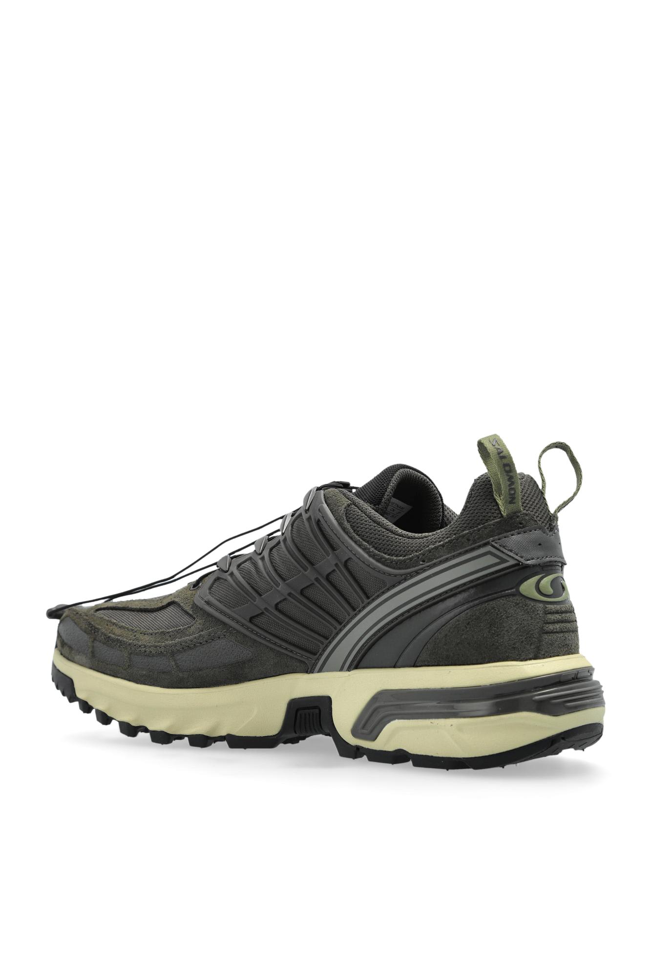 Salomon Pro Leather Sneakers With Chunky Rubber Sole In Gray