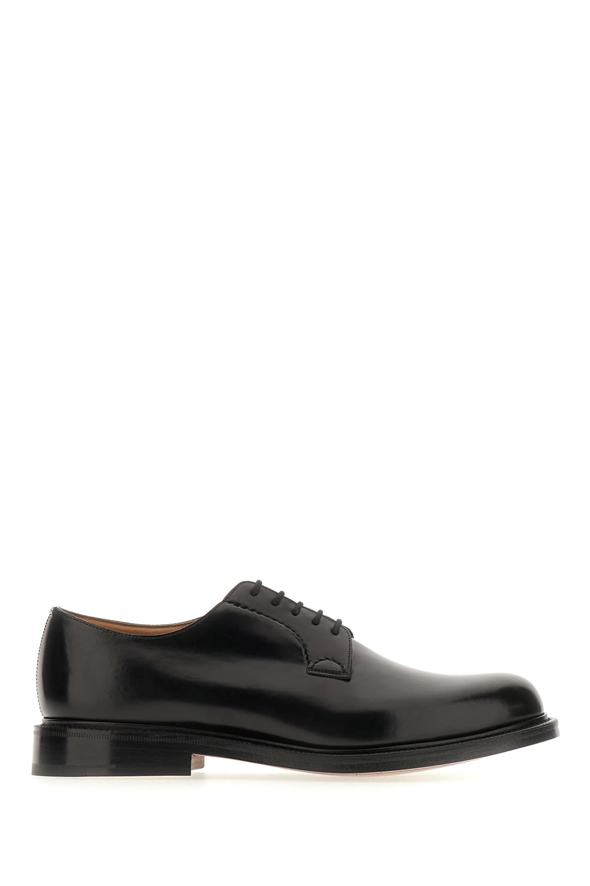 Church's Black Leather Shannon Lace-up Shoes In Nero