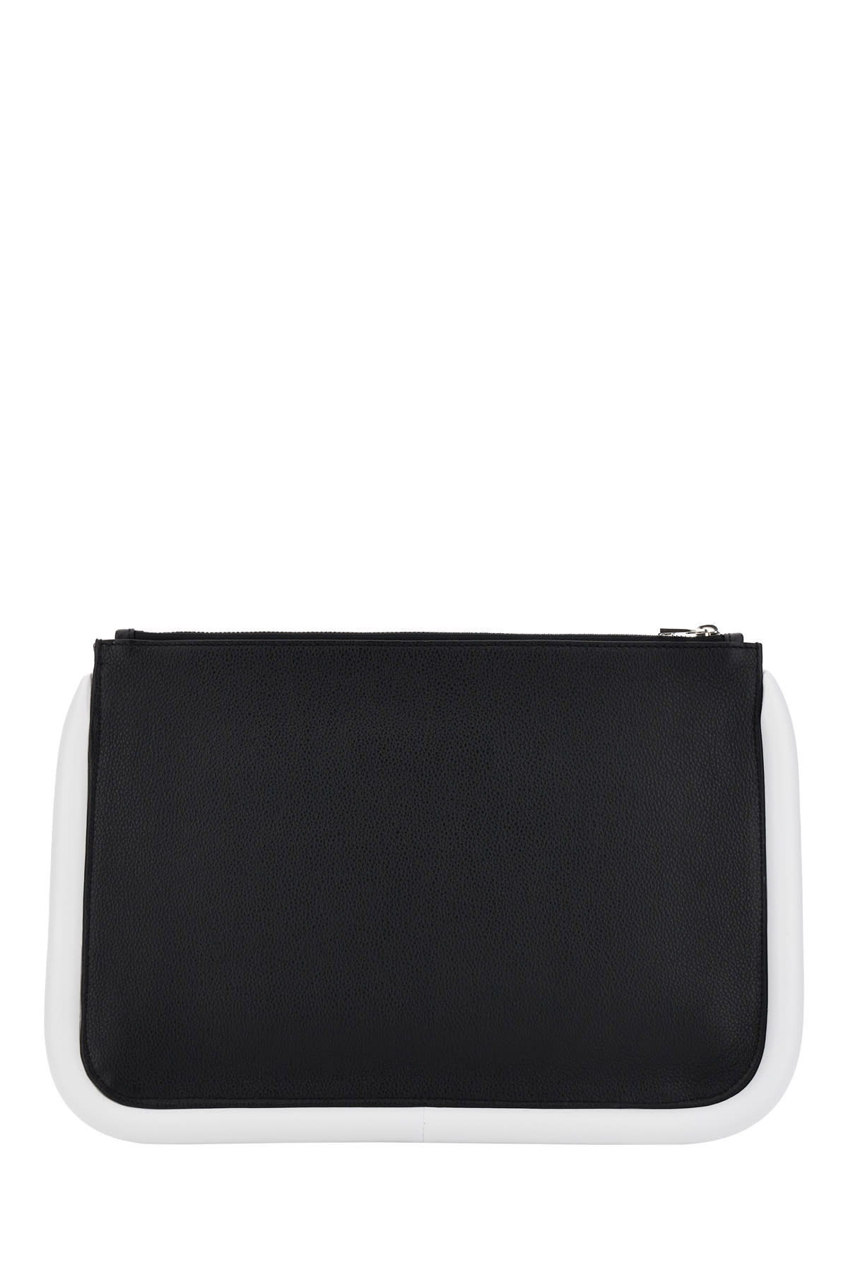 Shop Jw Anderson Black Leather Large Bumper-tube Clutch In 901