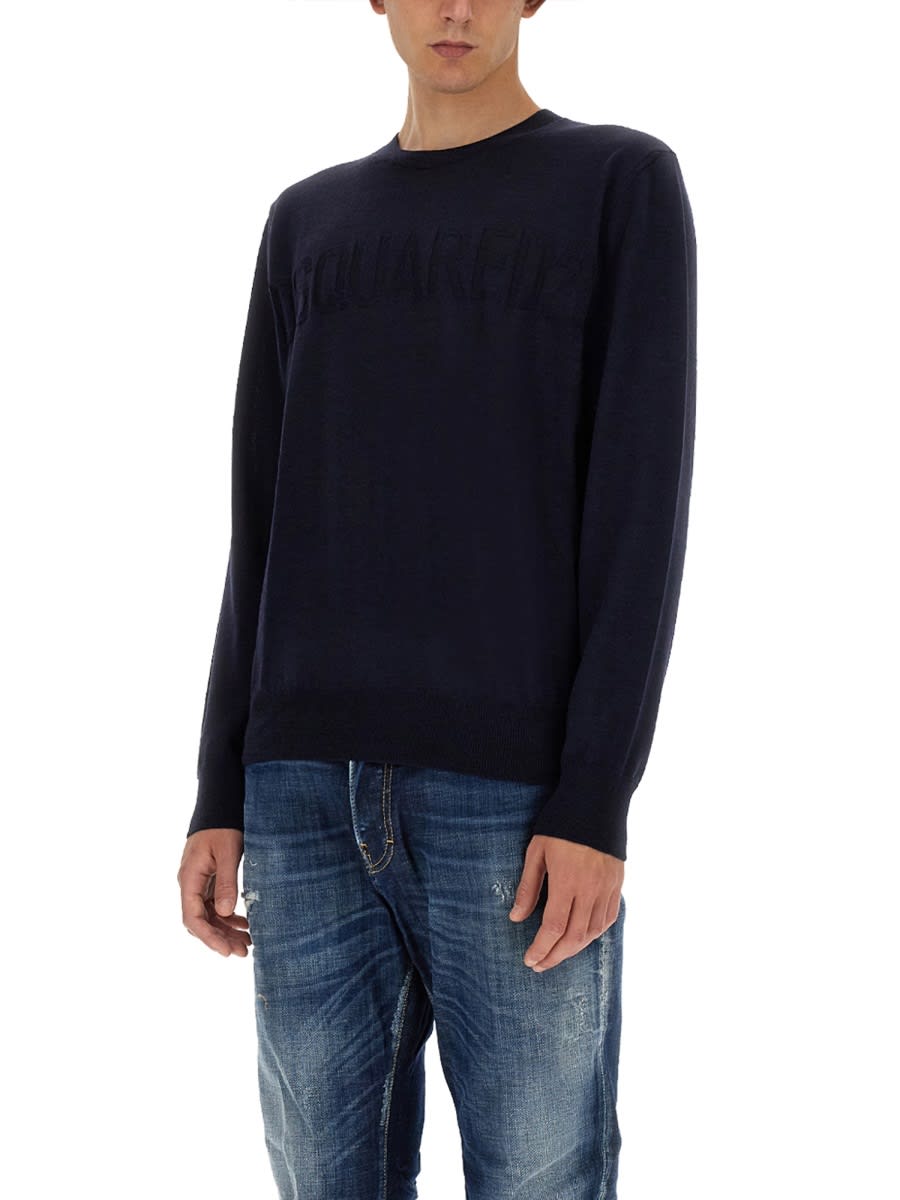 Shop Dsquared2 Wool Jersey. In Blue