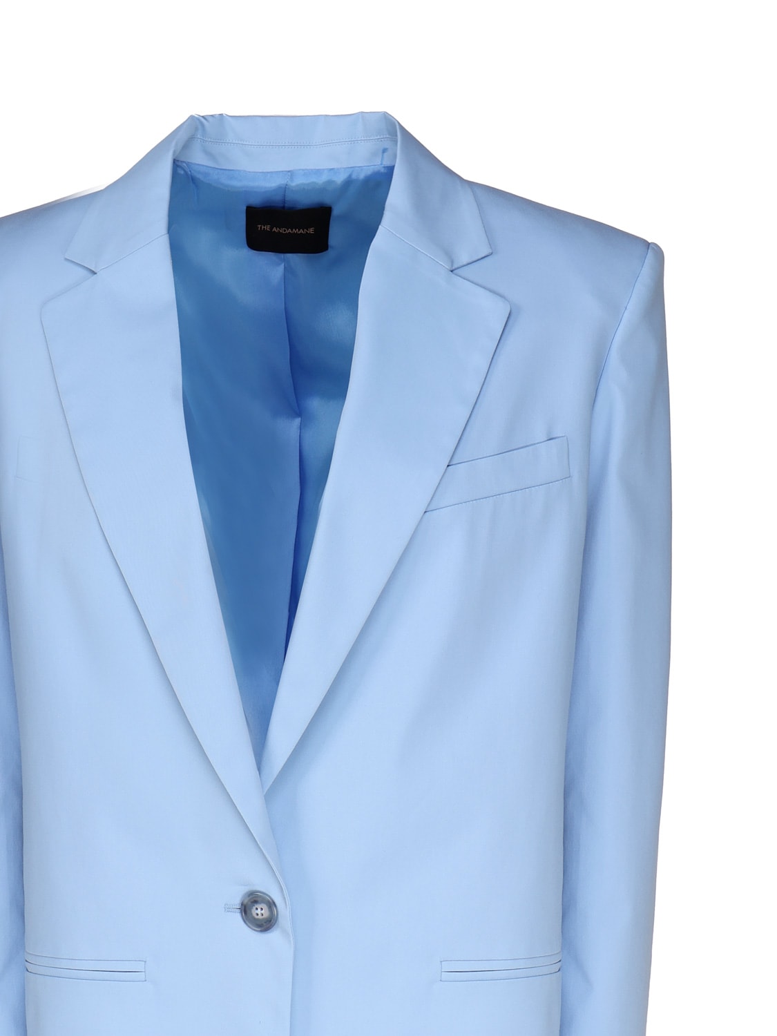 The Andamane Guia Oversized Single-breasted Blazer In Blue