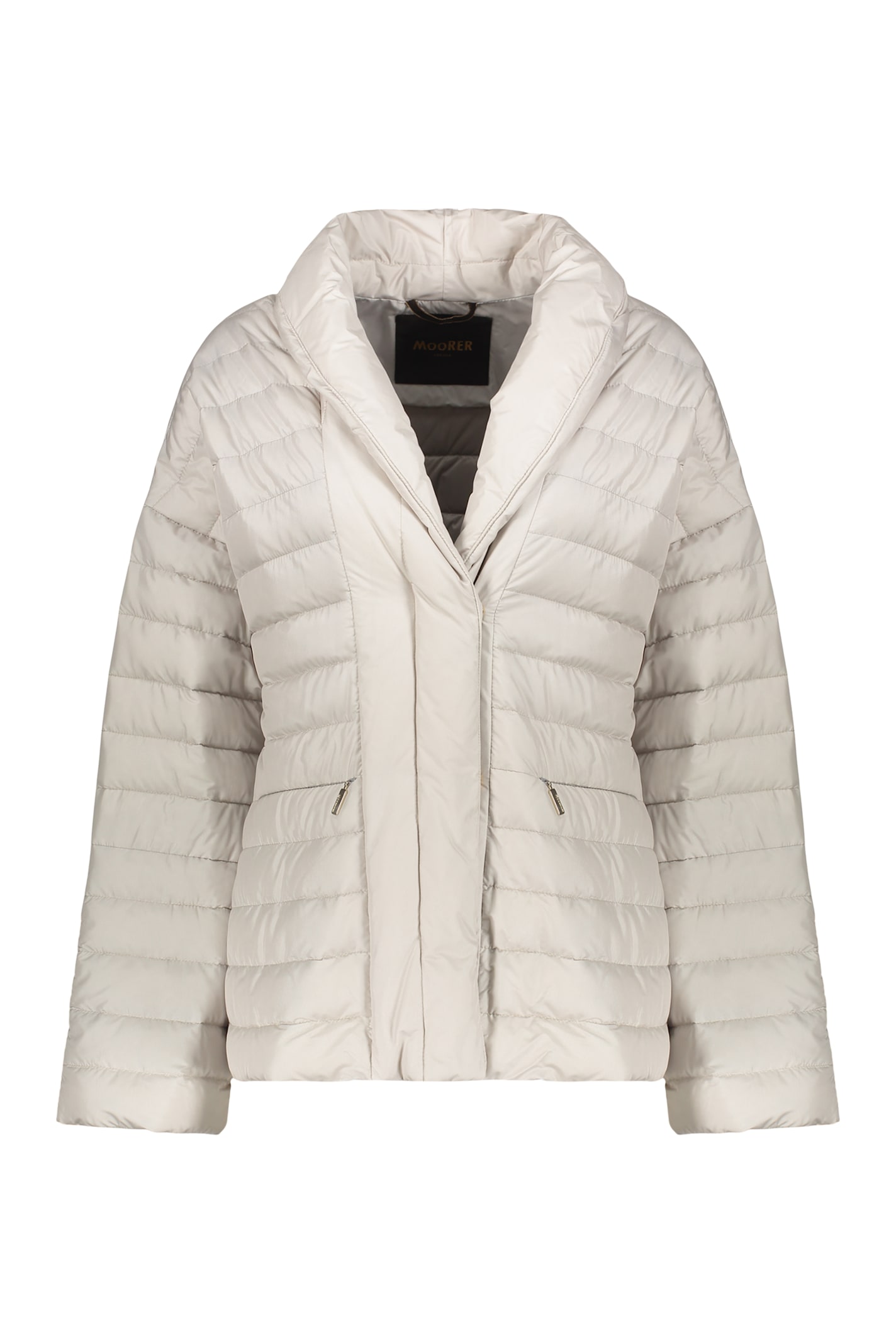 Moorer Short Down Jacket In Gray