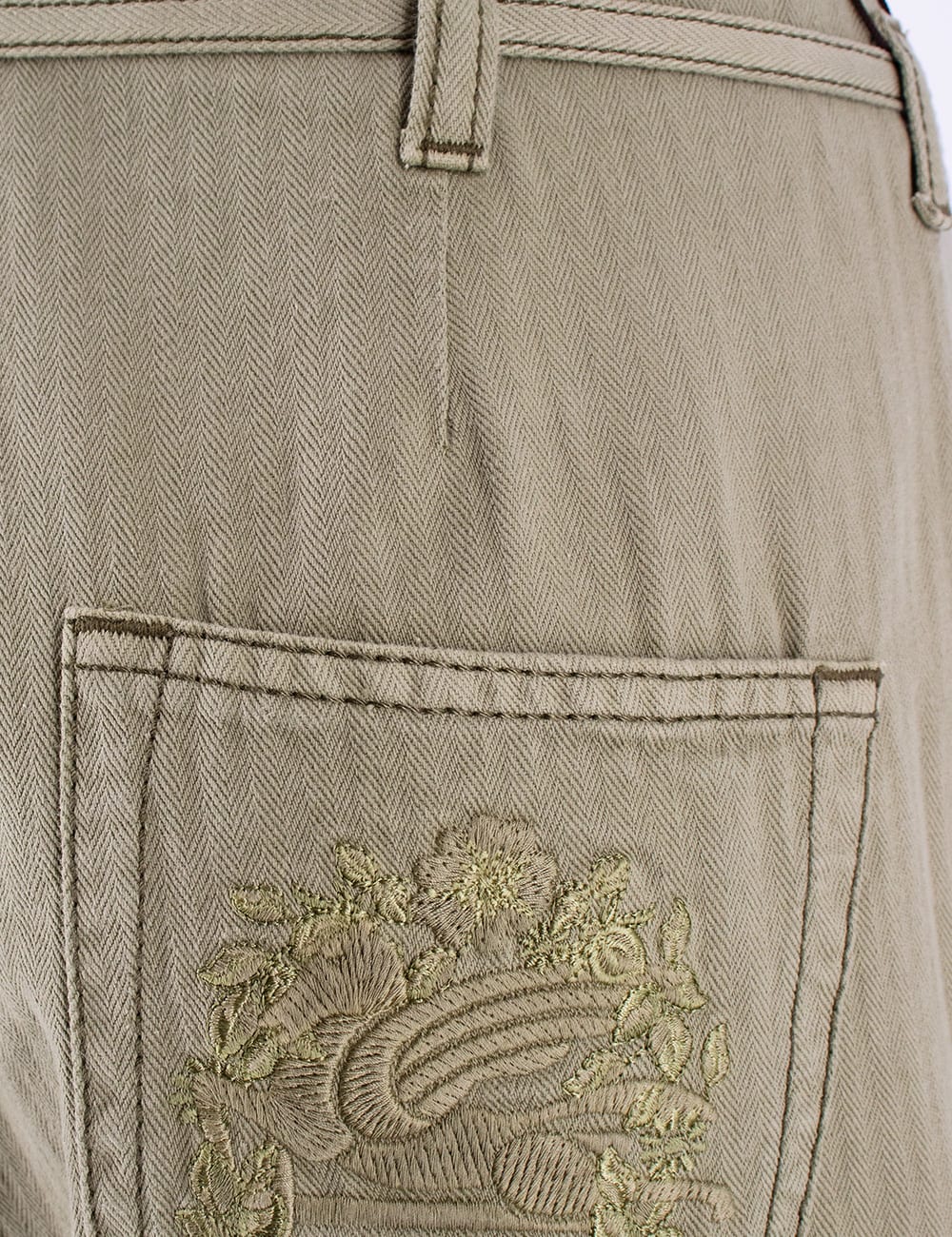 Shop Etro Jeans In Green