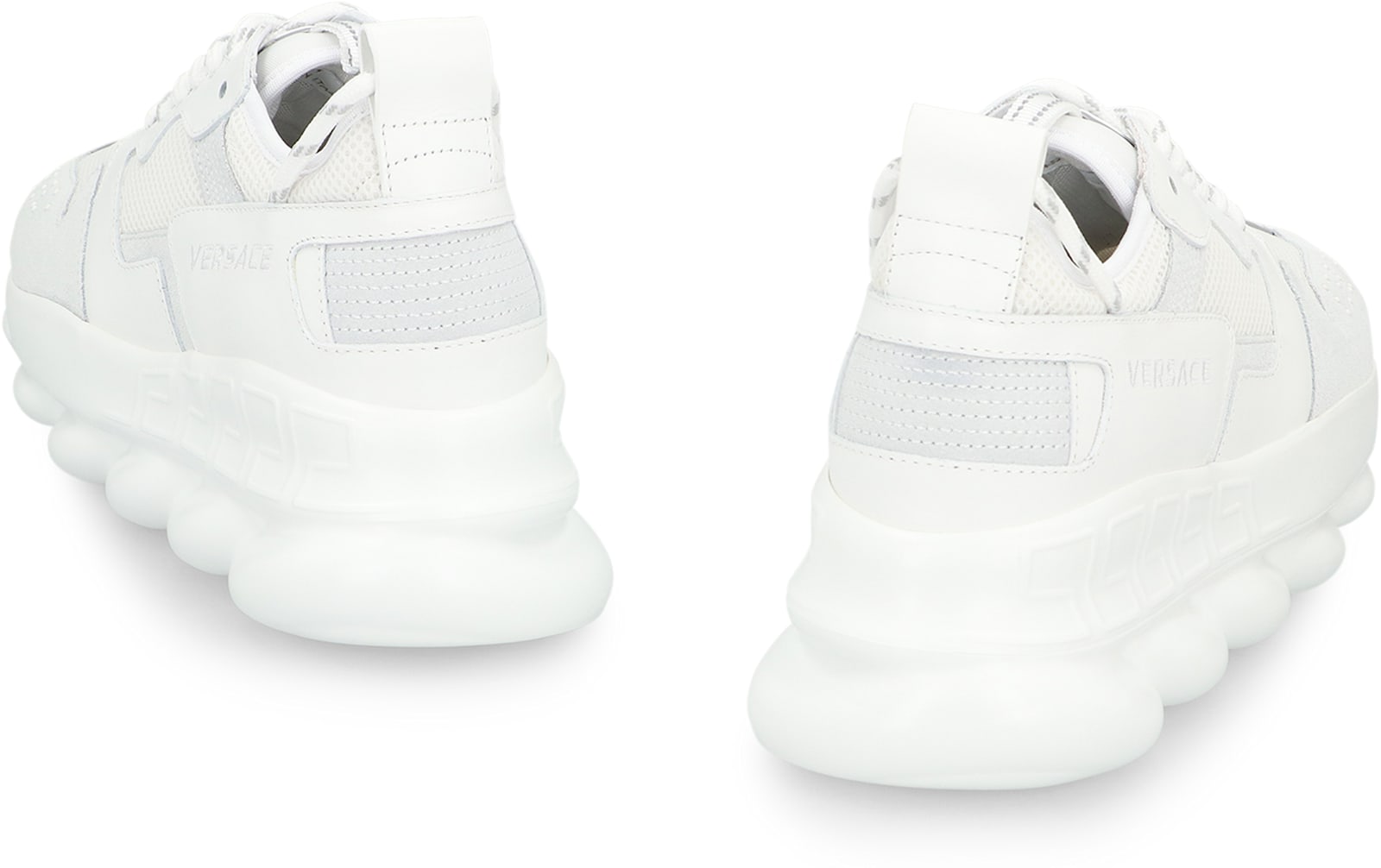Versace Chain Reaction Oversize Sneakers In Red