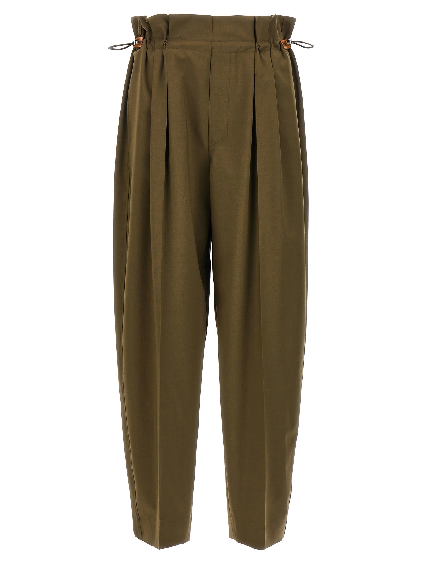 Shop Moncler Paperboy Pants In Brown