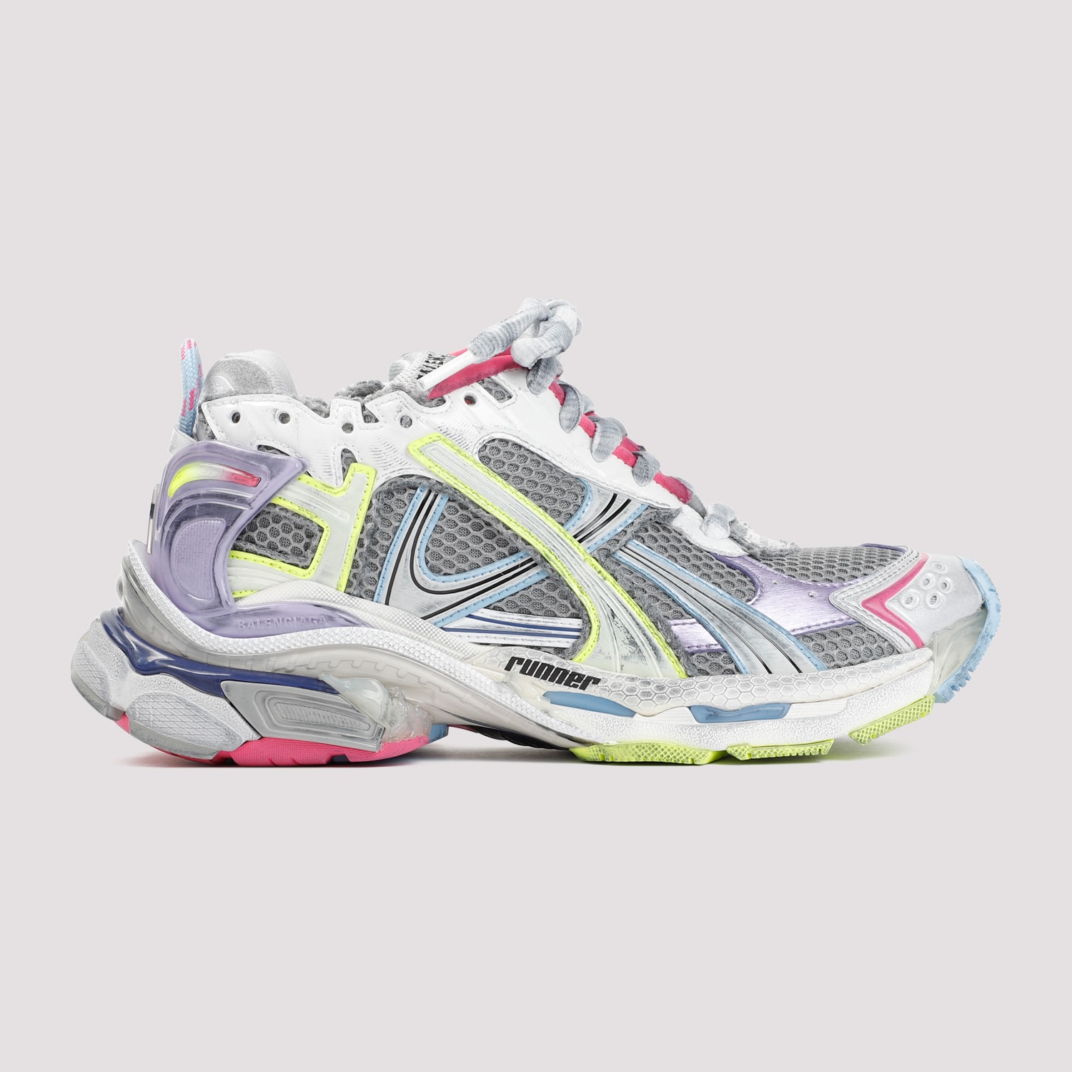 Balenciaga Women Sneaker Runner Gradient In Multi