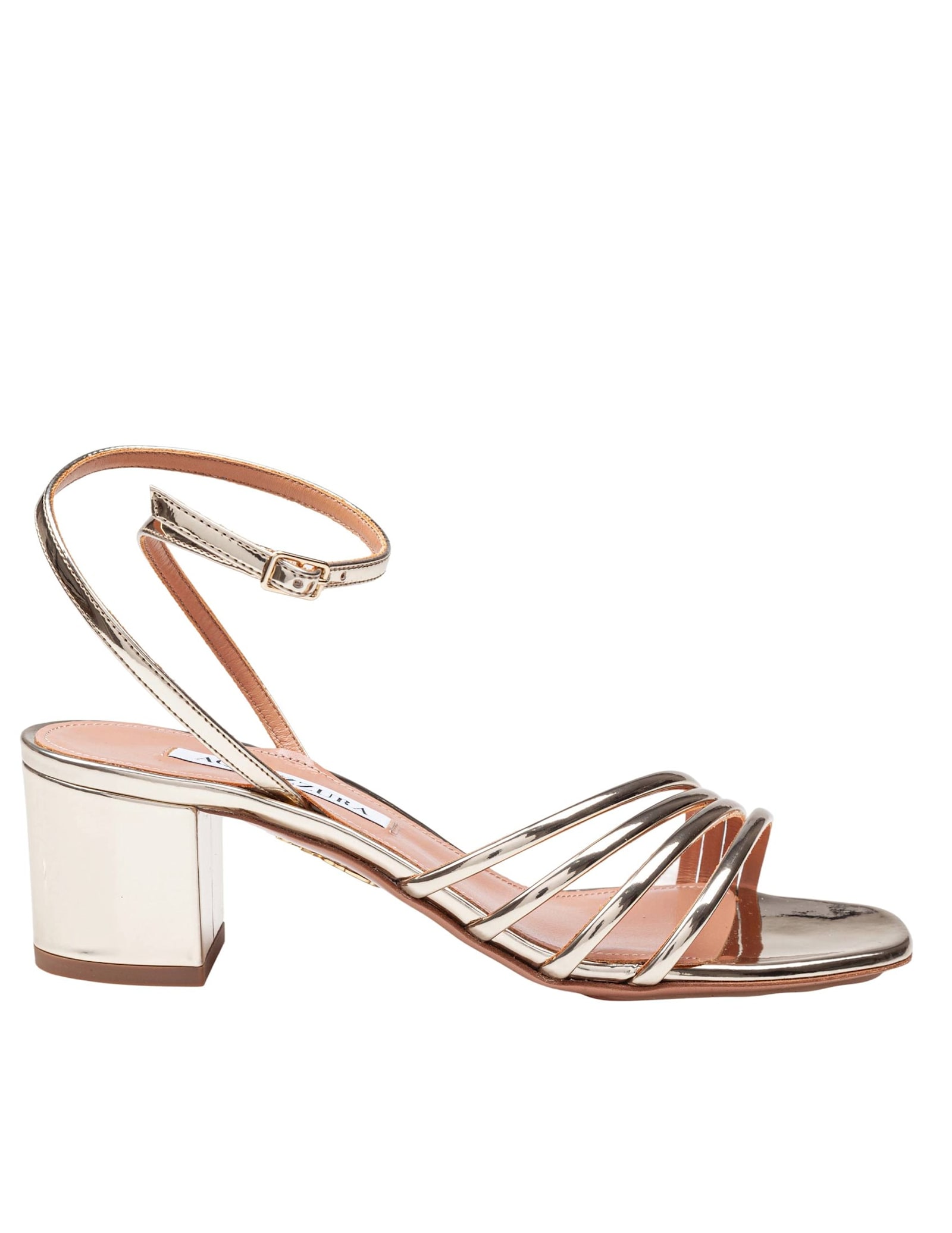 Latour Sandal 50 In Laminated Leather Color Light Gold