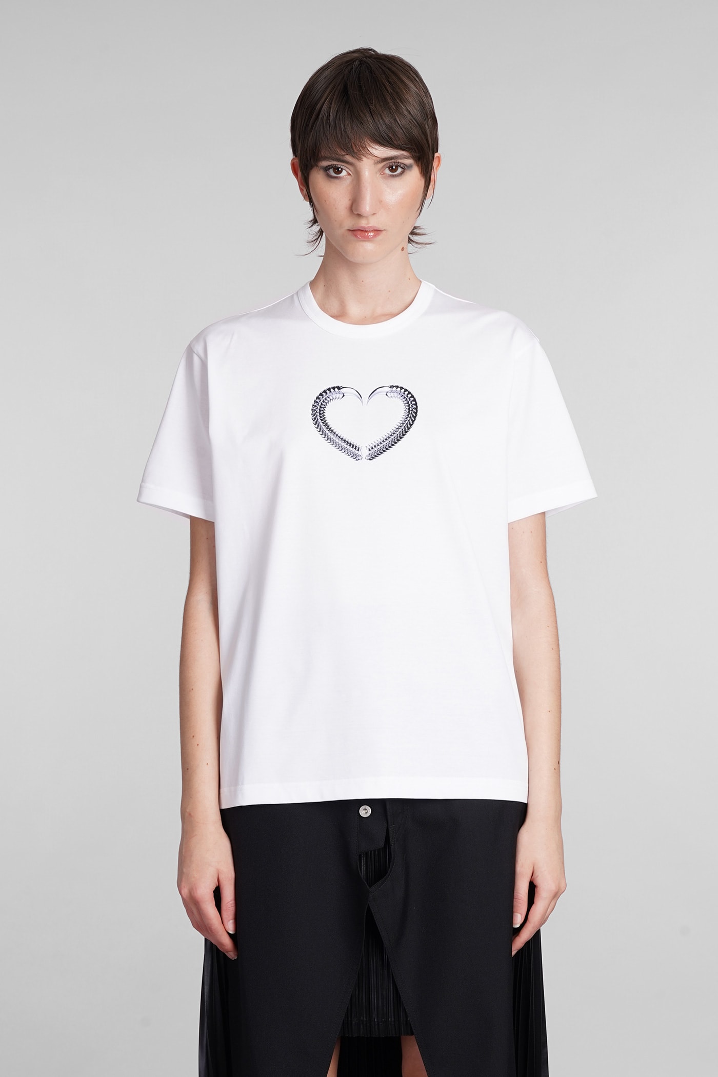Shop Junya Watanabe T-shirt In White Cotton