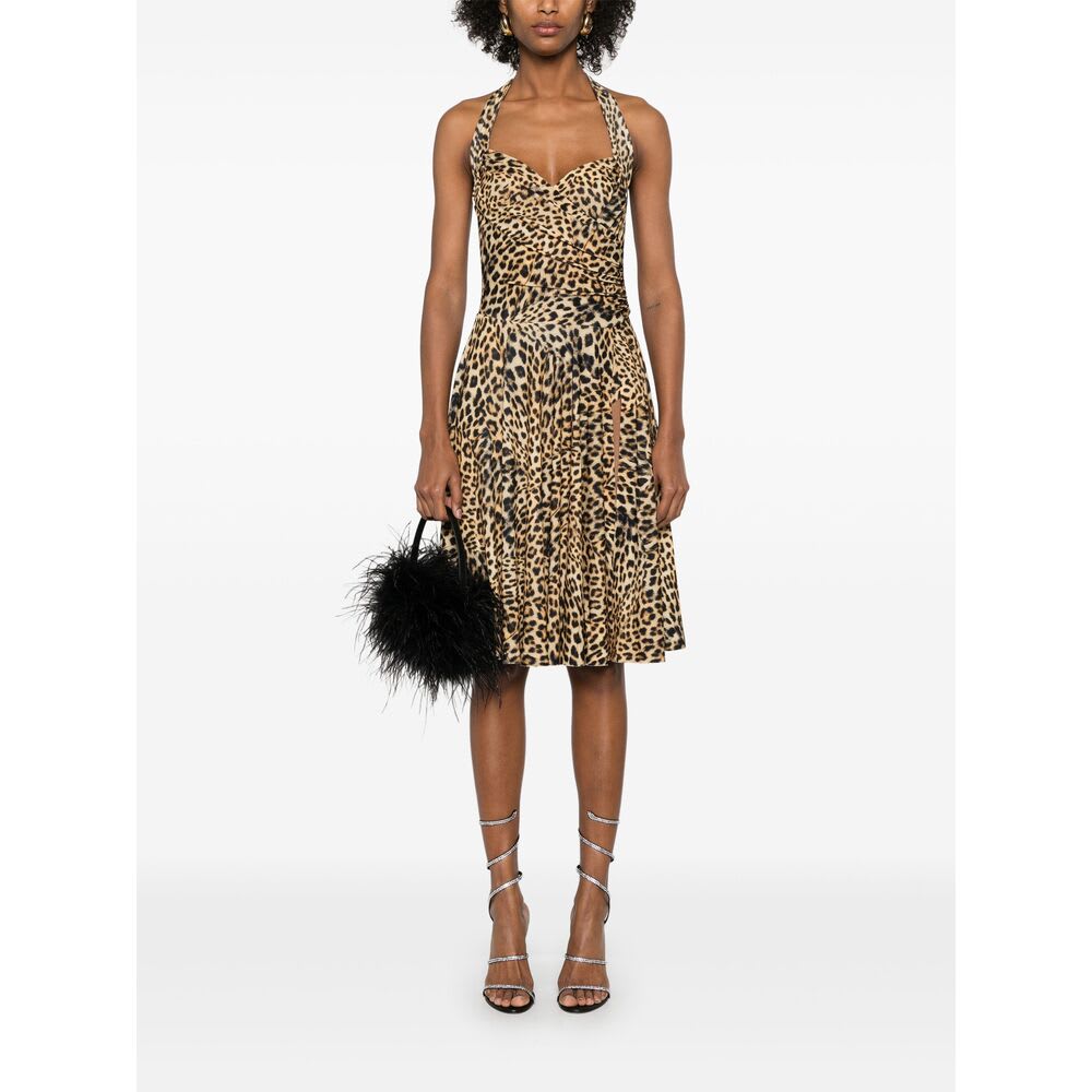 Norma Kamali Cayla Midi Dress In Multicolour