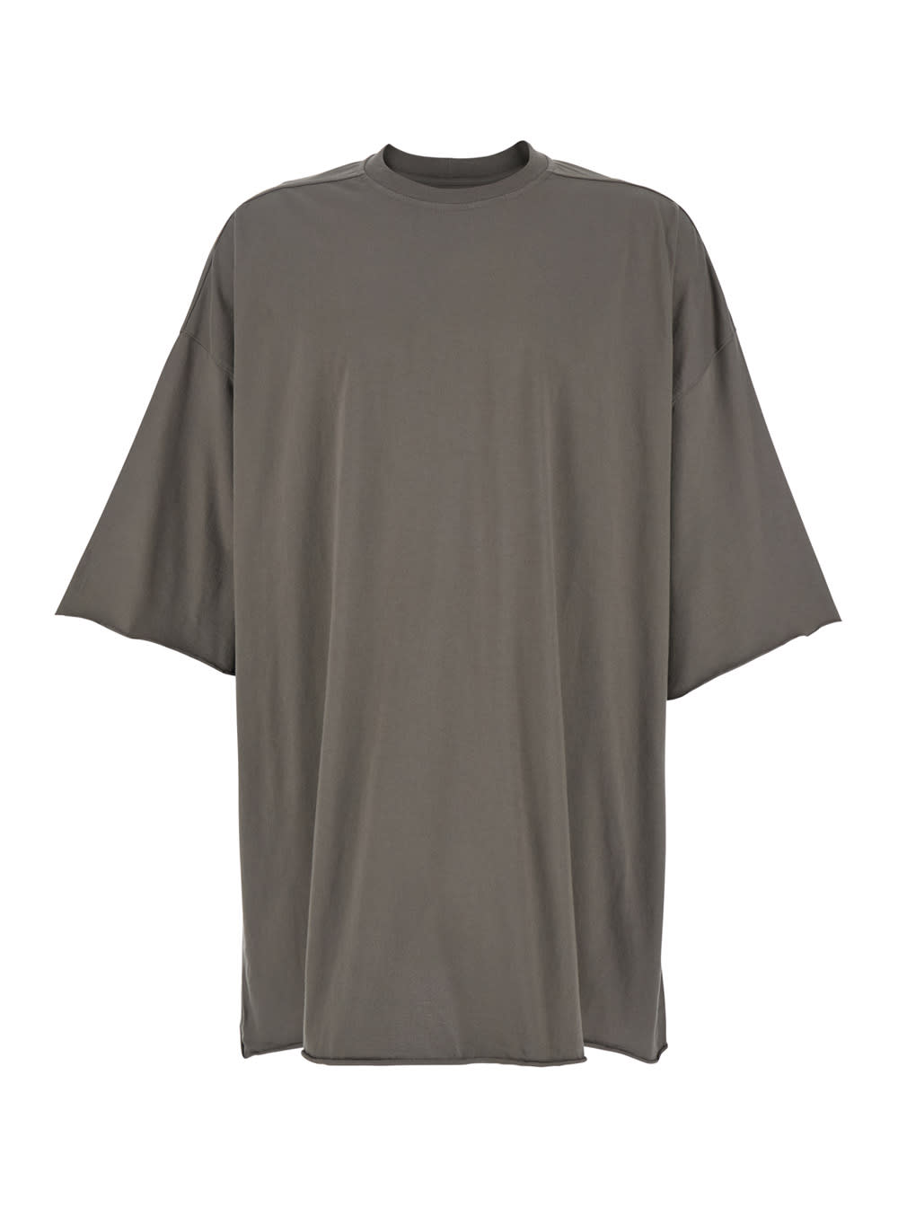 tommy T Grey Oversized T-shirt In Cotton Man