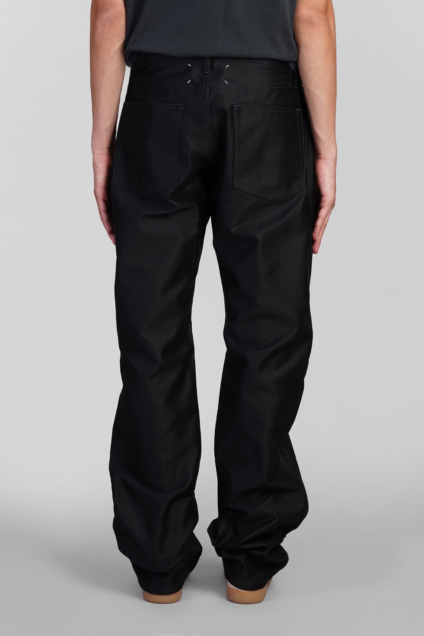 MAISON MARGIELA PANTS IN BLACK COTTON 