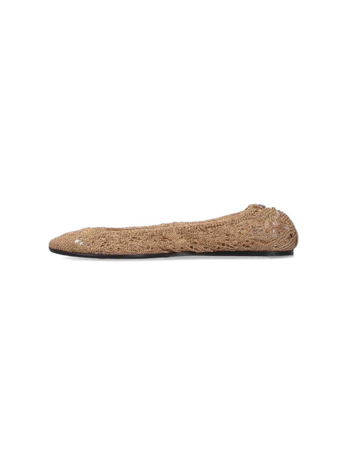 Isabel Marant Crochet Round Toe Ballerina Flats