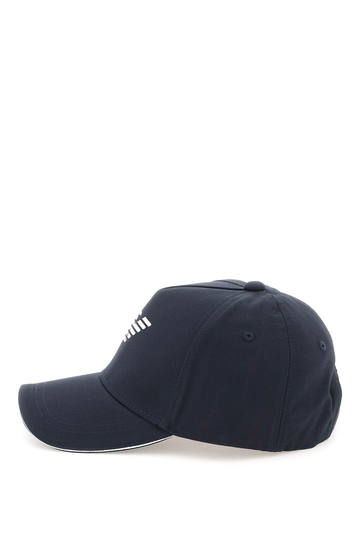 Shop Emporio Armani Baseball Cap With Logo In Blue