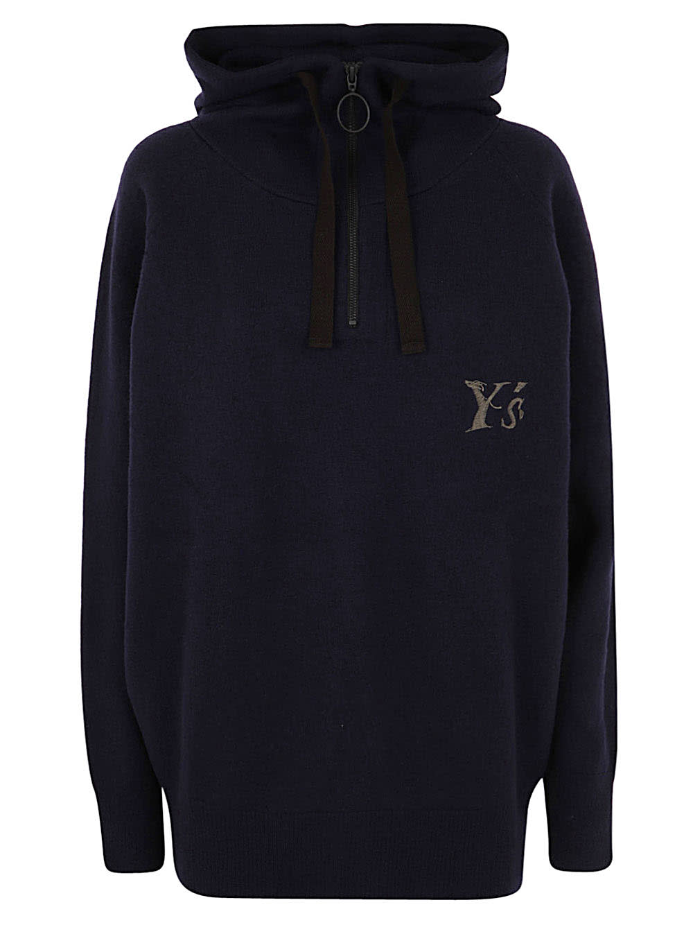 Y's Logo Embroidery Hoodie