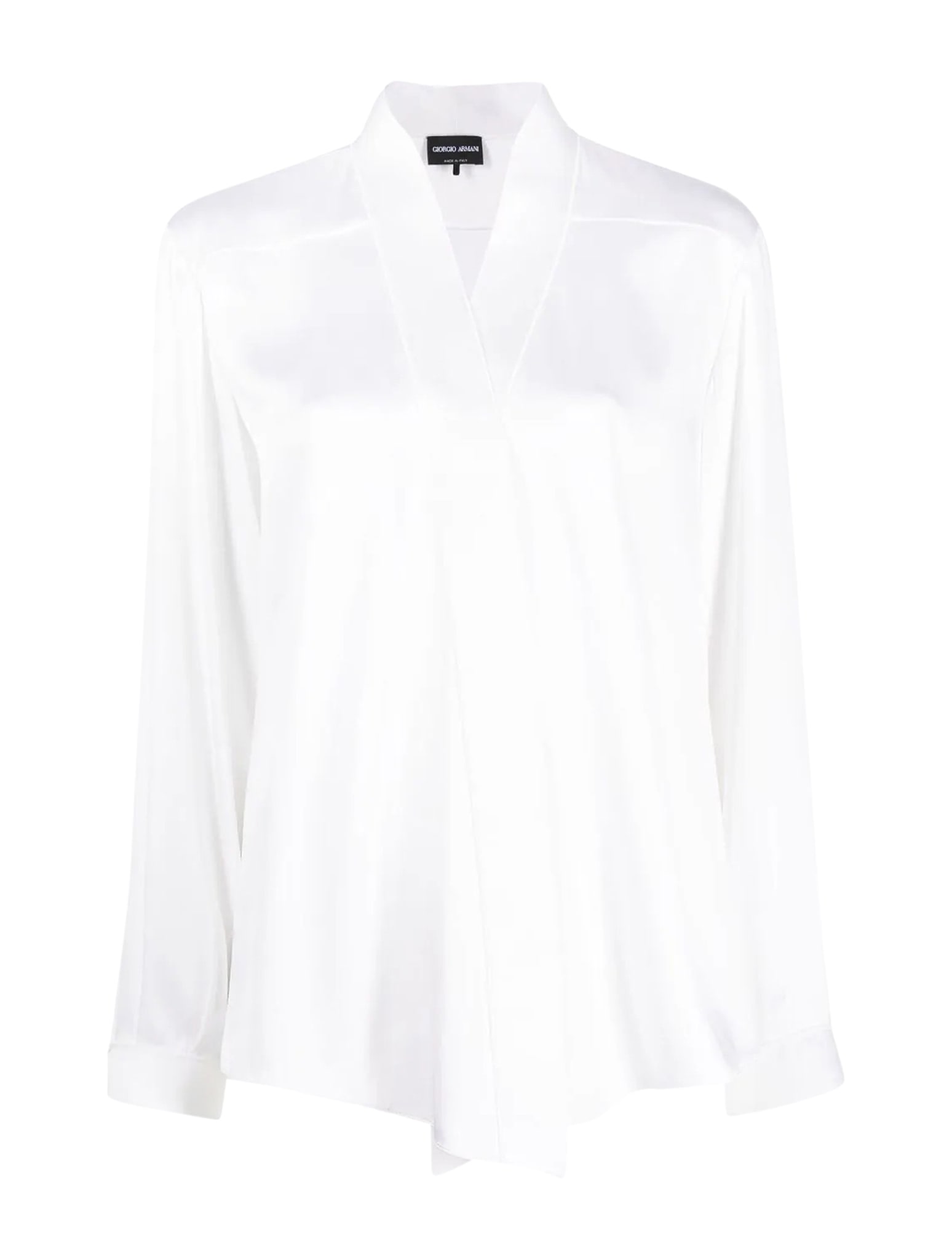 Shop Giorgio Armani Shirt In Bn Brillant White