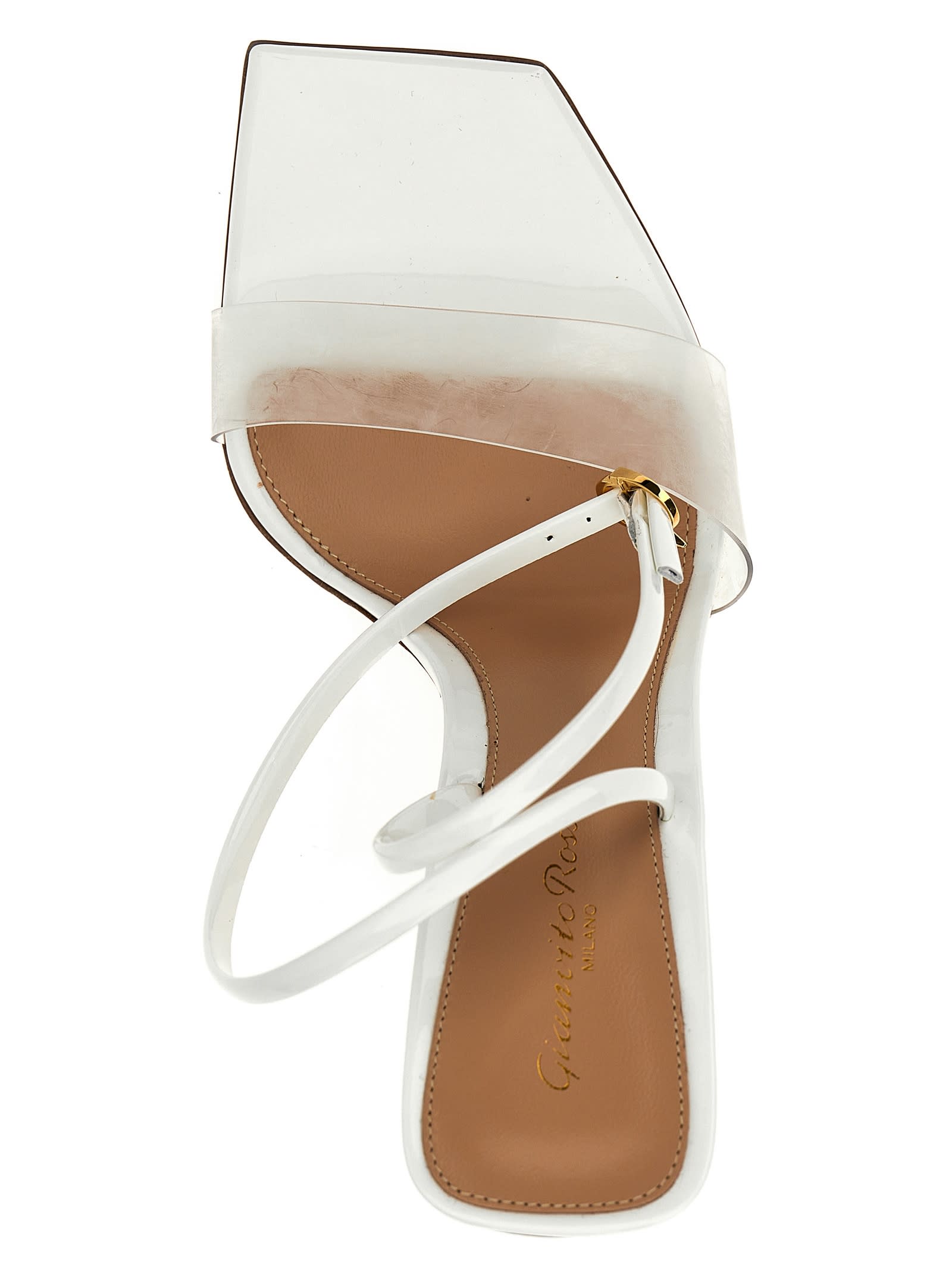 Shop Gianvito Rossi Odyssey Sandals In White