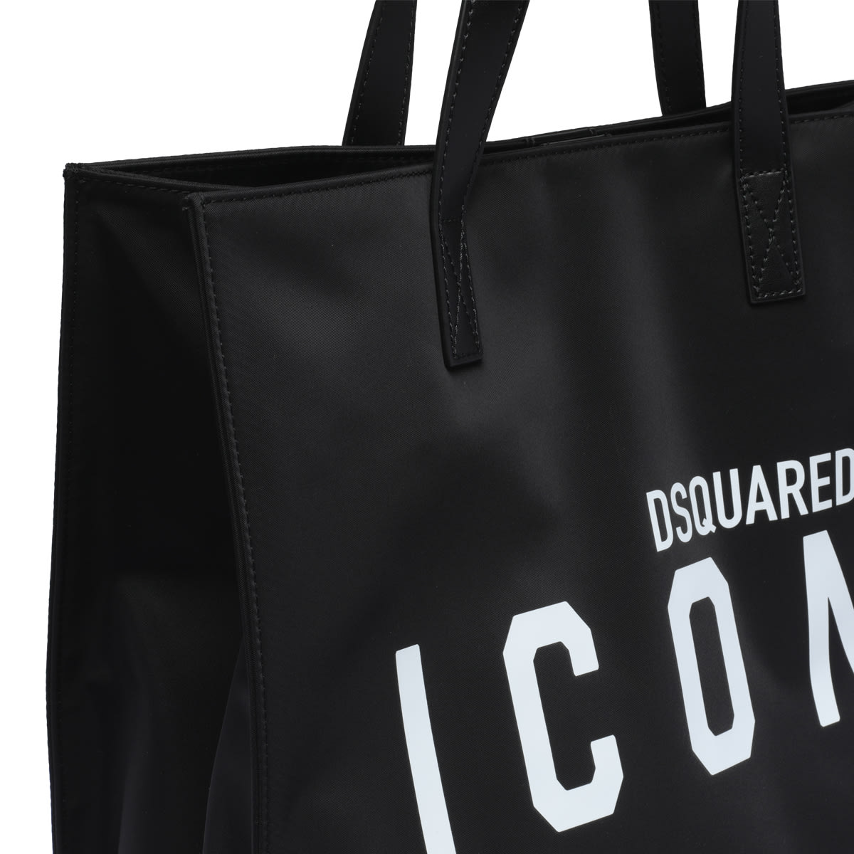 Shop Dsquared2 Icon Logo Shopping Bag In Black