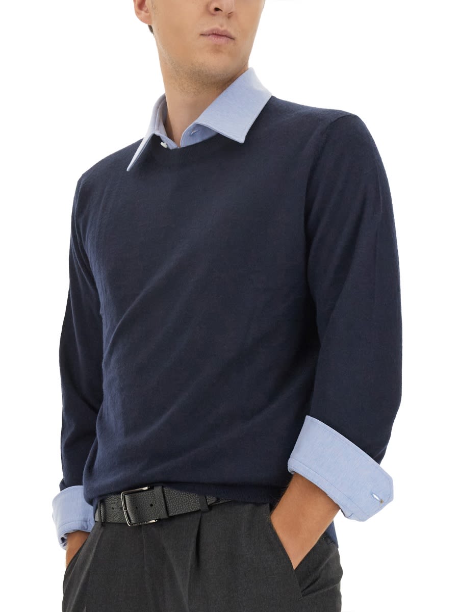 Shop Hugo Boss Cotton Jersey In Blue