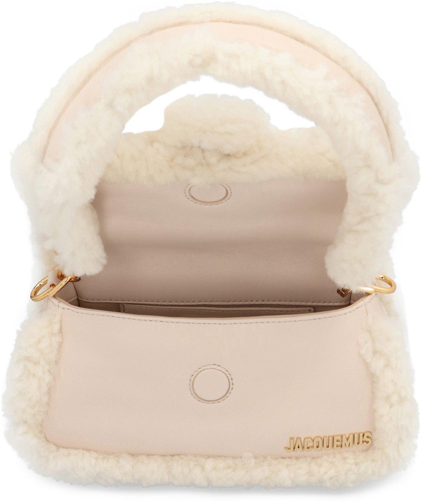 Shop Jacquemus Le Petit Bambimou Doux Shoulder Bag In Beige