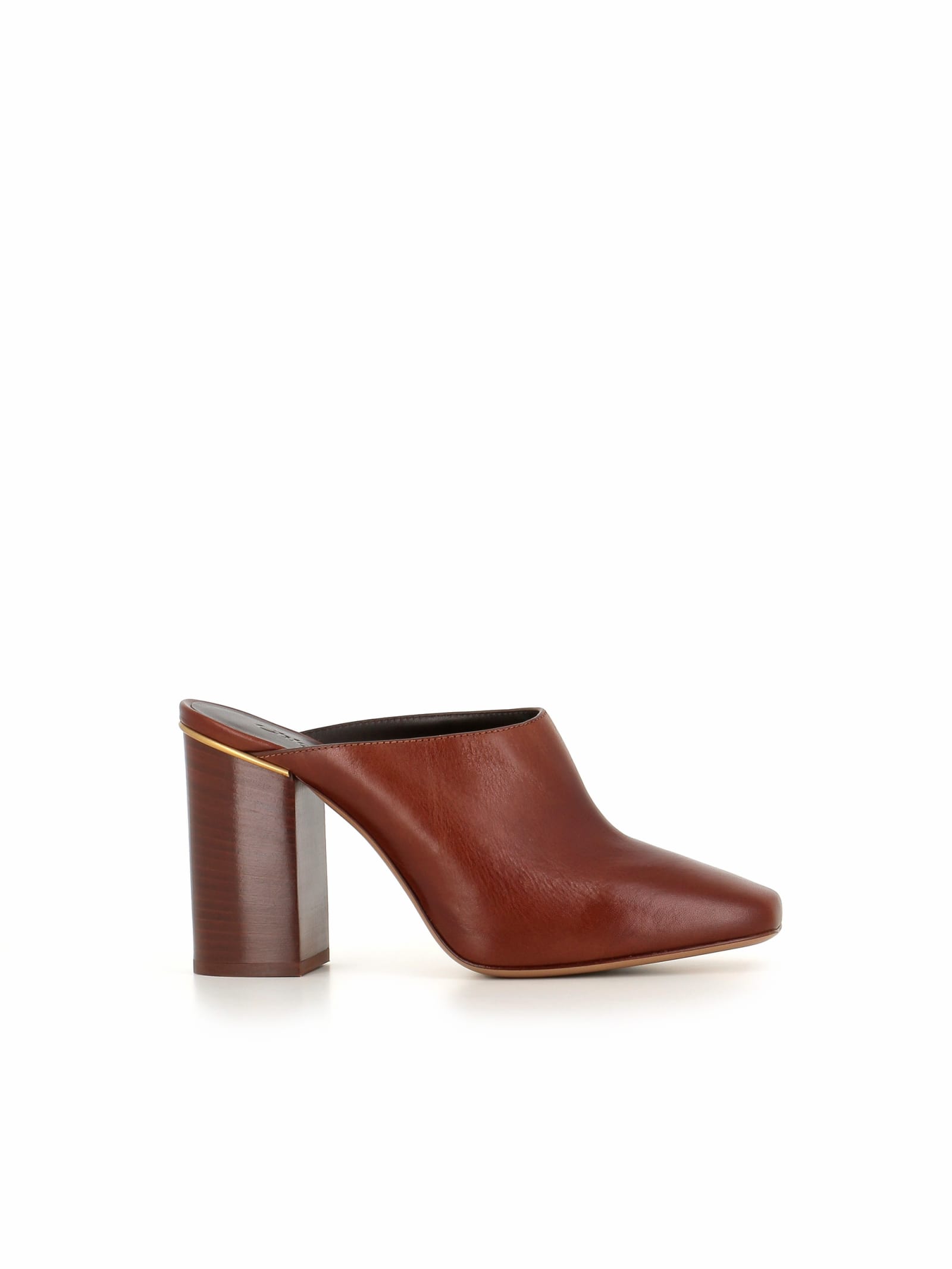 Shop Chloé Sabot Ambre In Brown