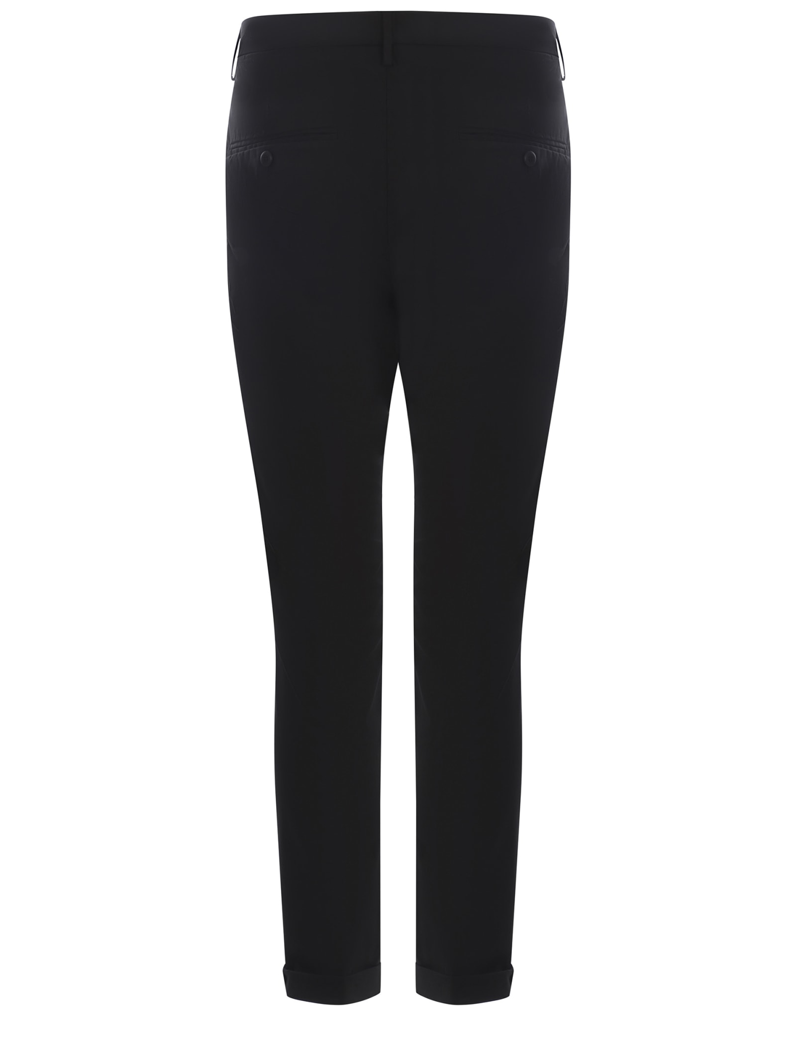 Shop Dondup Trousers  Gaubert Made Of Cotton In Nero
