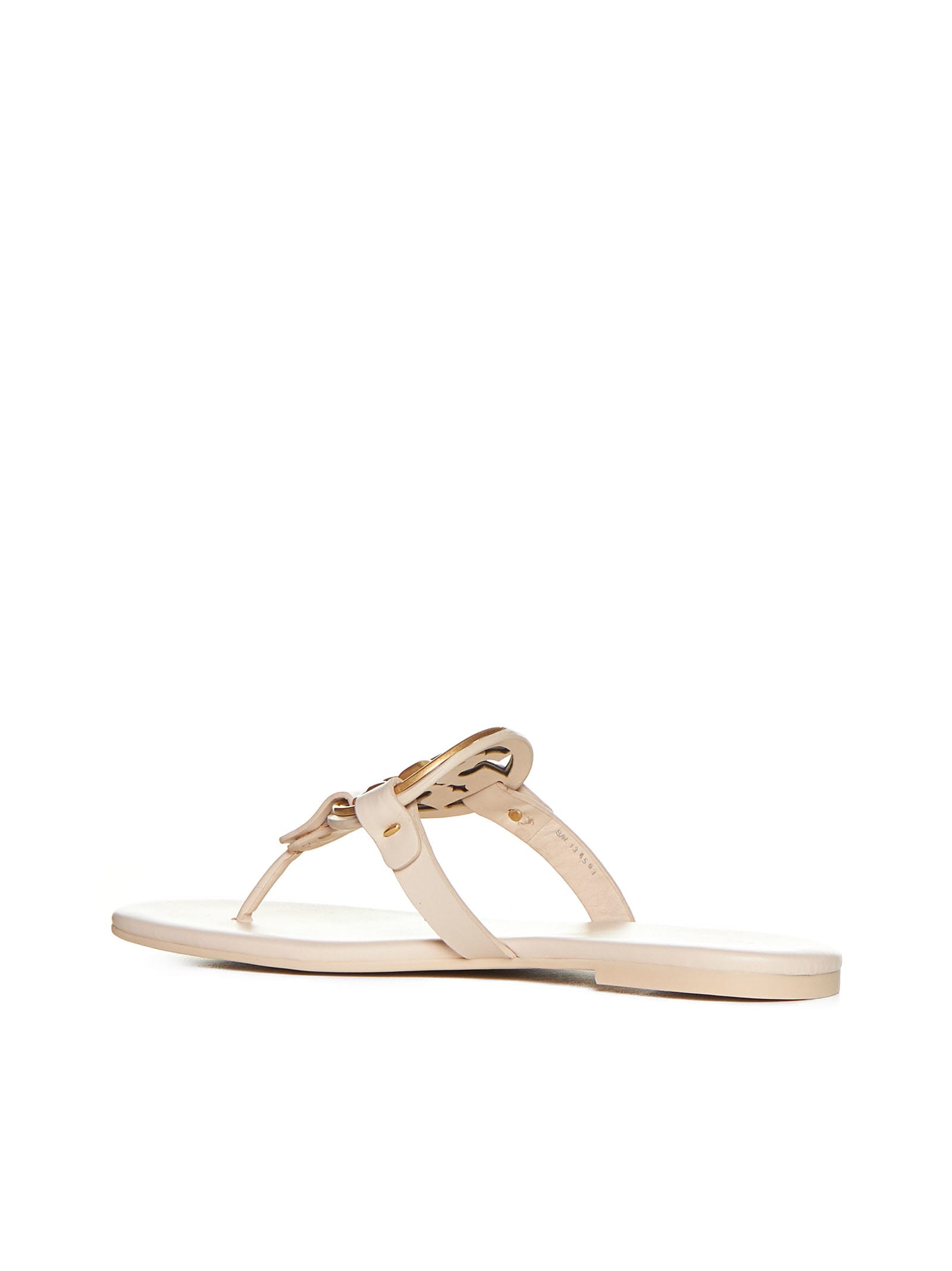 Shop Tory Burch Sandals In New Cream / Gold