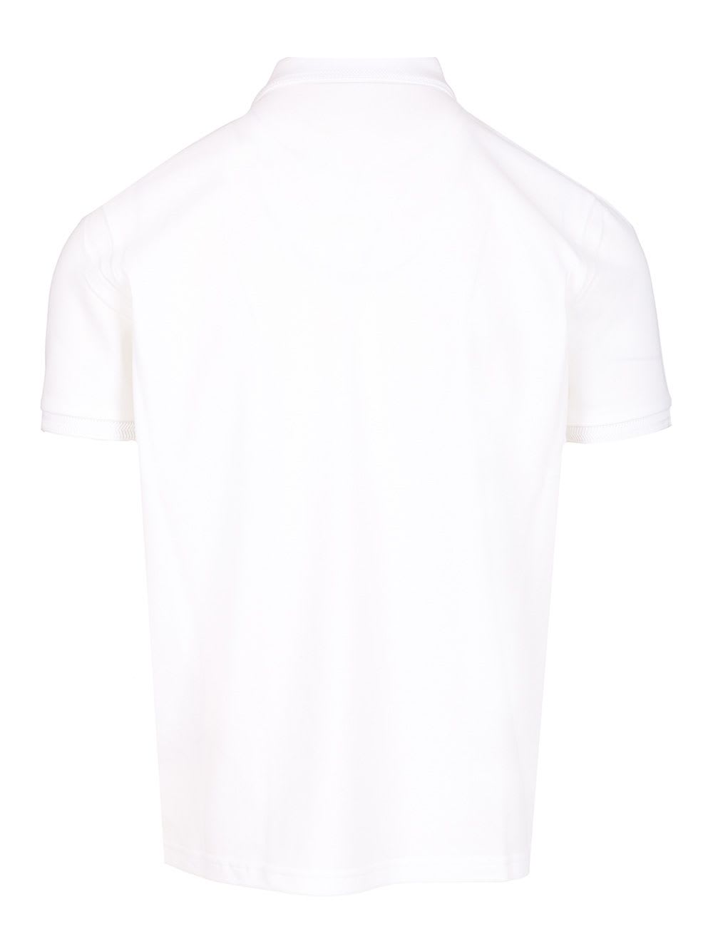 Moncler Double Logo Patch Cotton T-shirt In White