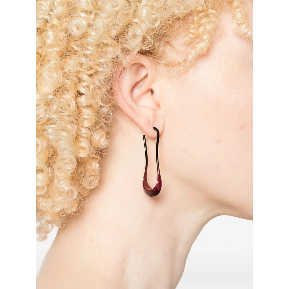 Lemaire Silver Earrings Women In Brown