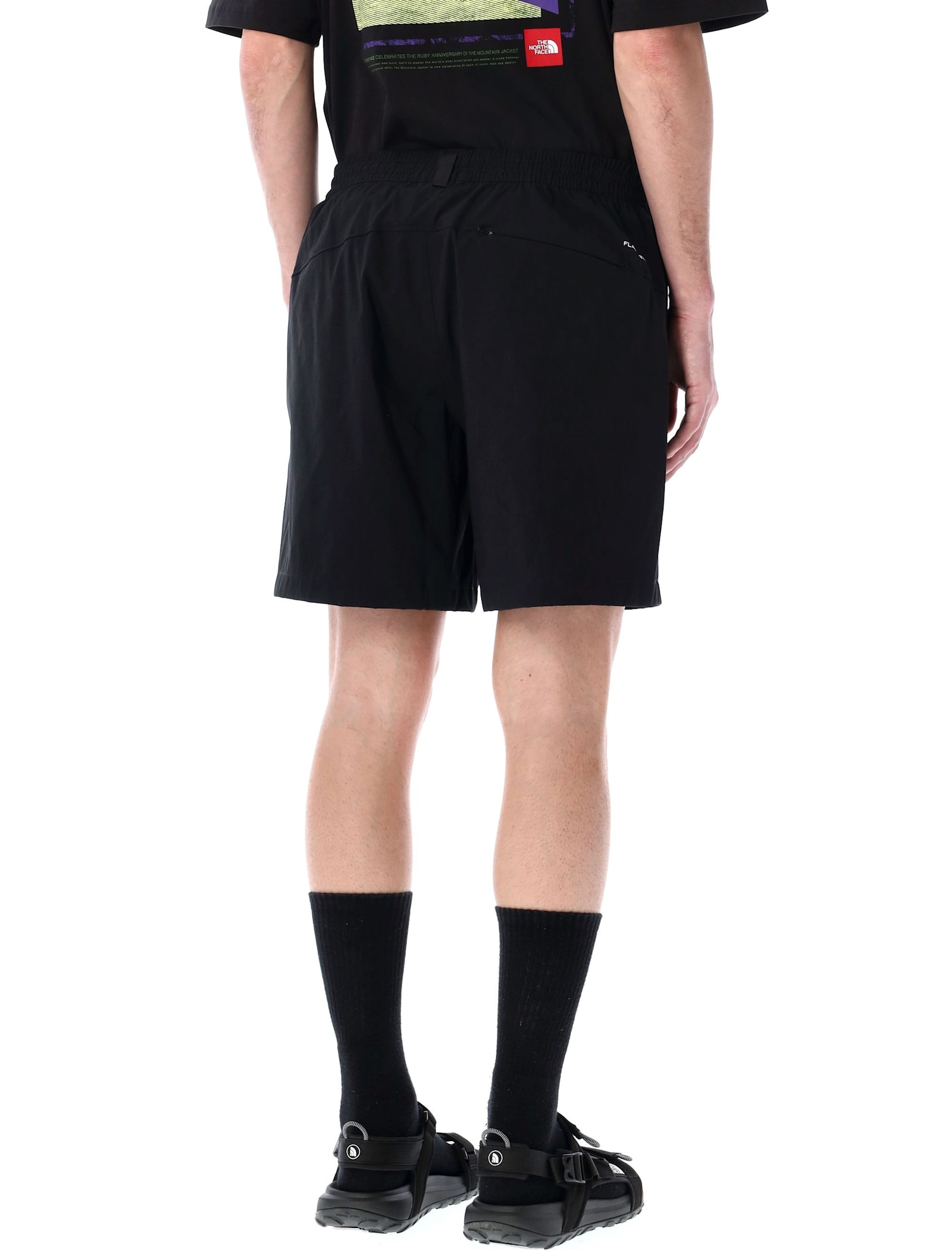 The North Face Black Logo Short In Black