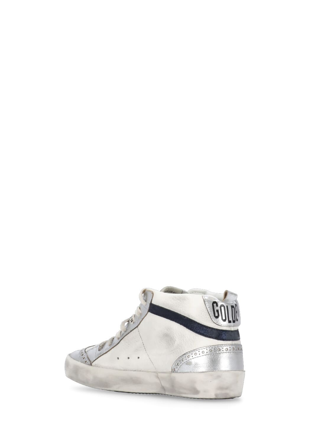 Shop Golden Goose Mid Star Sneakers In White