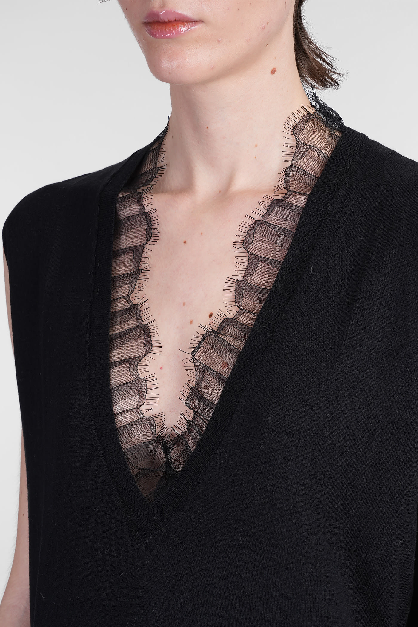 Iro Jayda Vest In Black Cotton